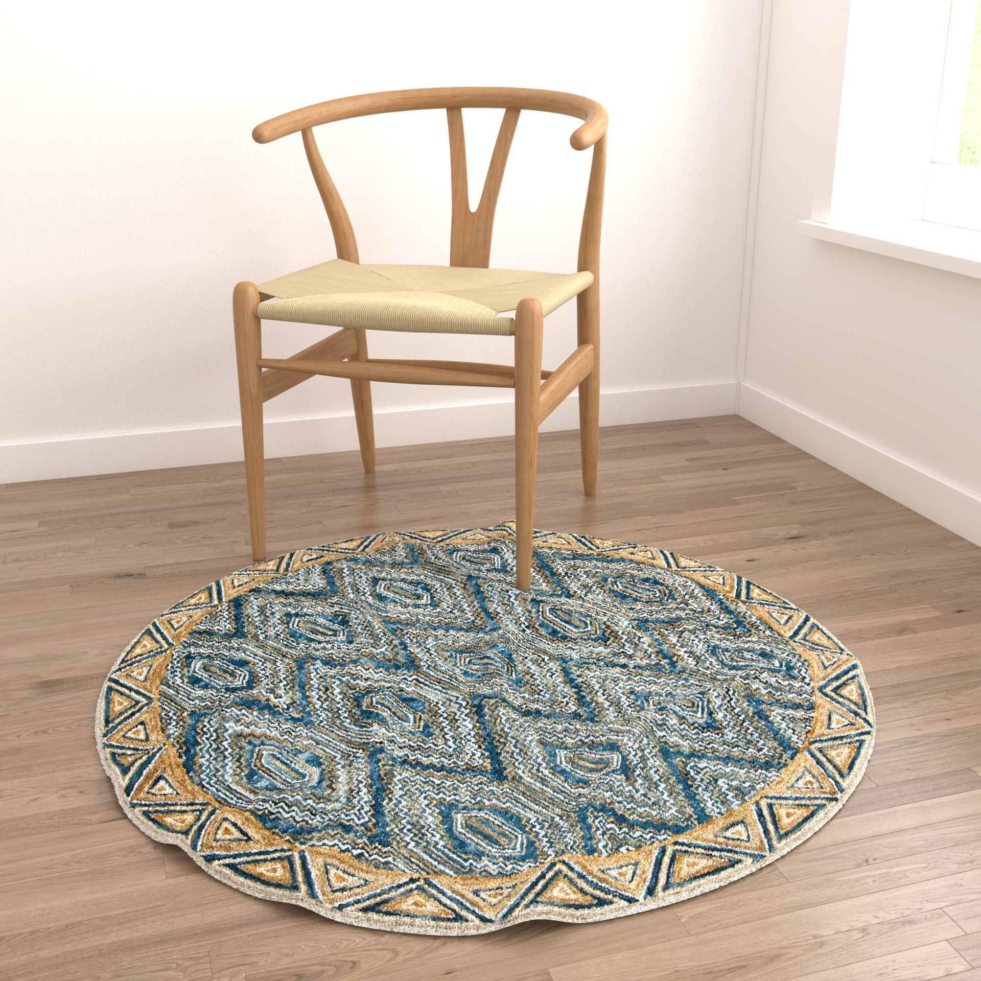 Rugs No 170 Low-poly 3D model_4