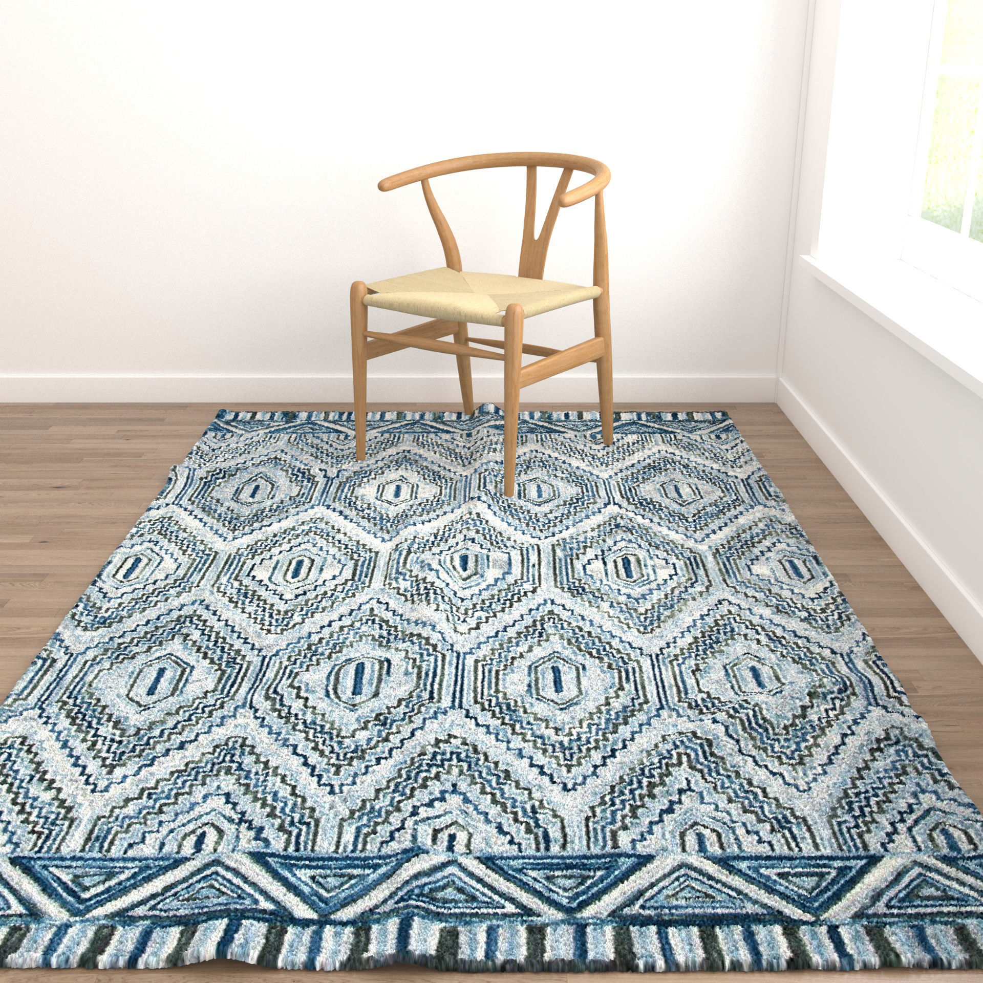 Rugs No 170 Low-poly 3D model_3