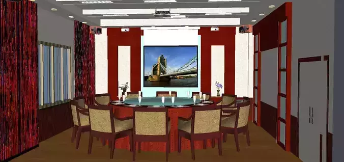 vacation spot-Resort-Fashion Leisure Hotel-0268 3D model