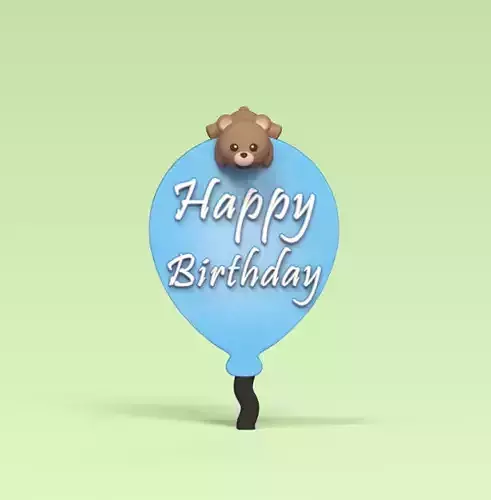 Birthday Topper 3D print model