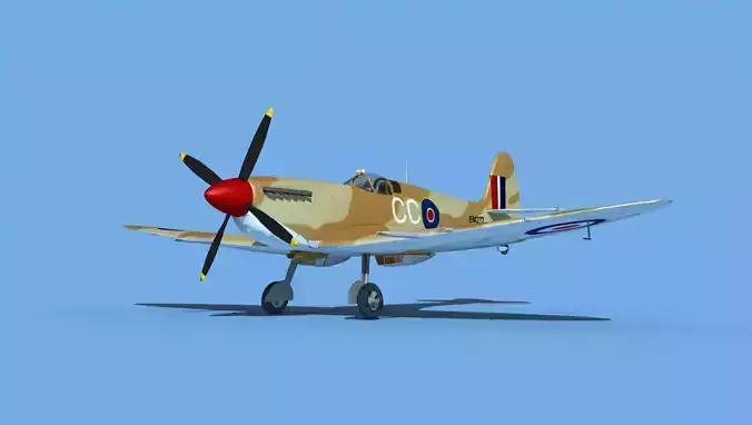 Supermarine Spitfire Mk IXb V05 3D model