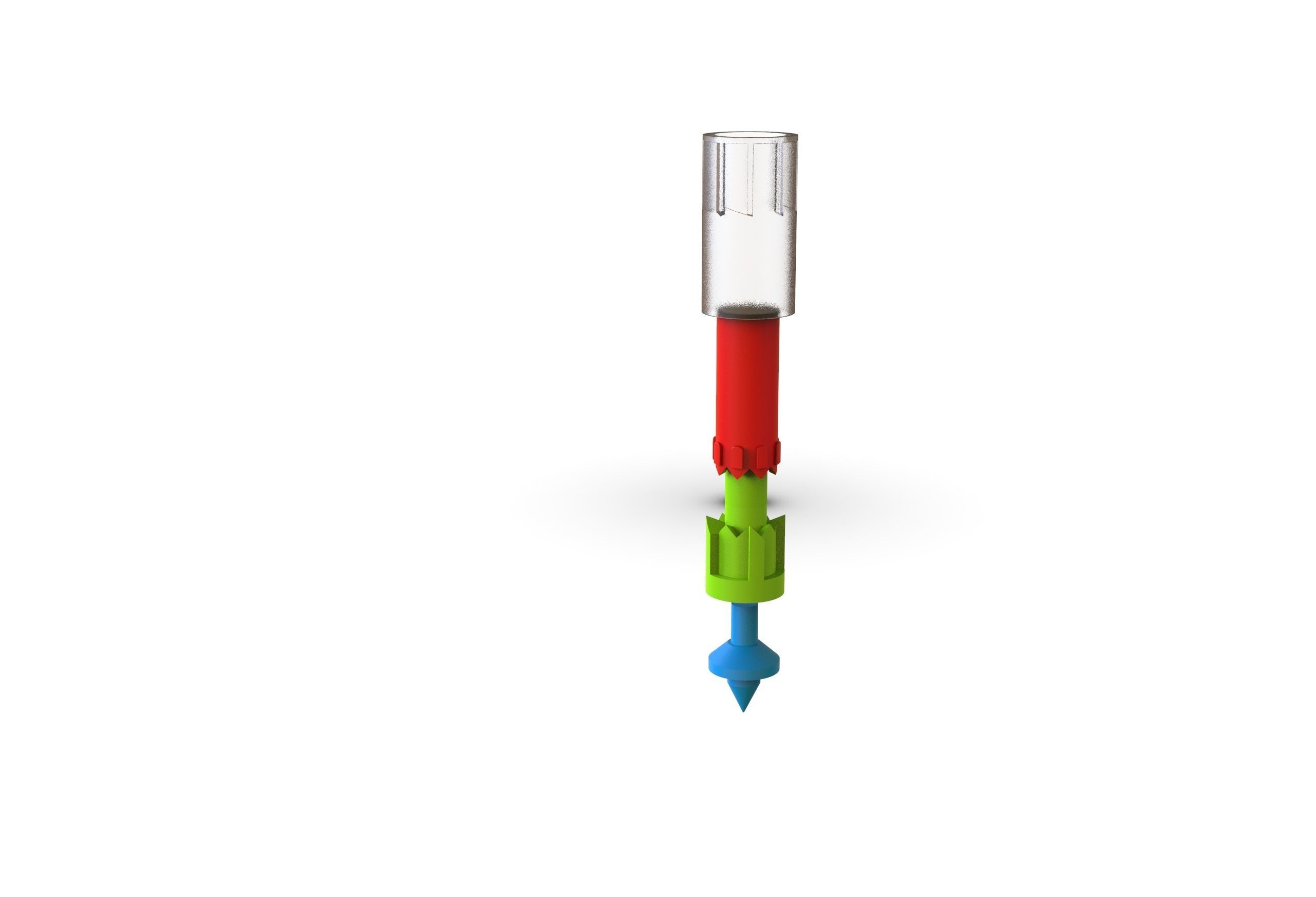 clicking pen mechanism 3D model_3