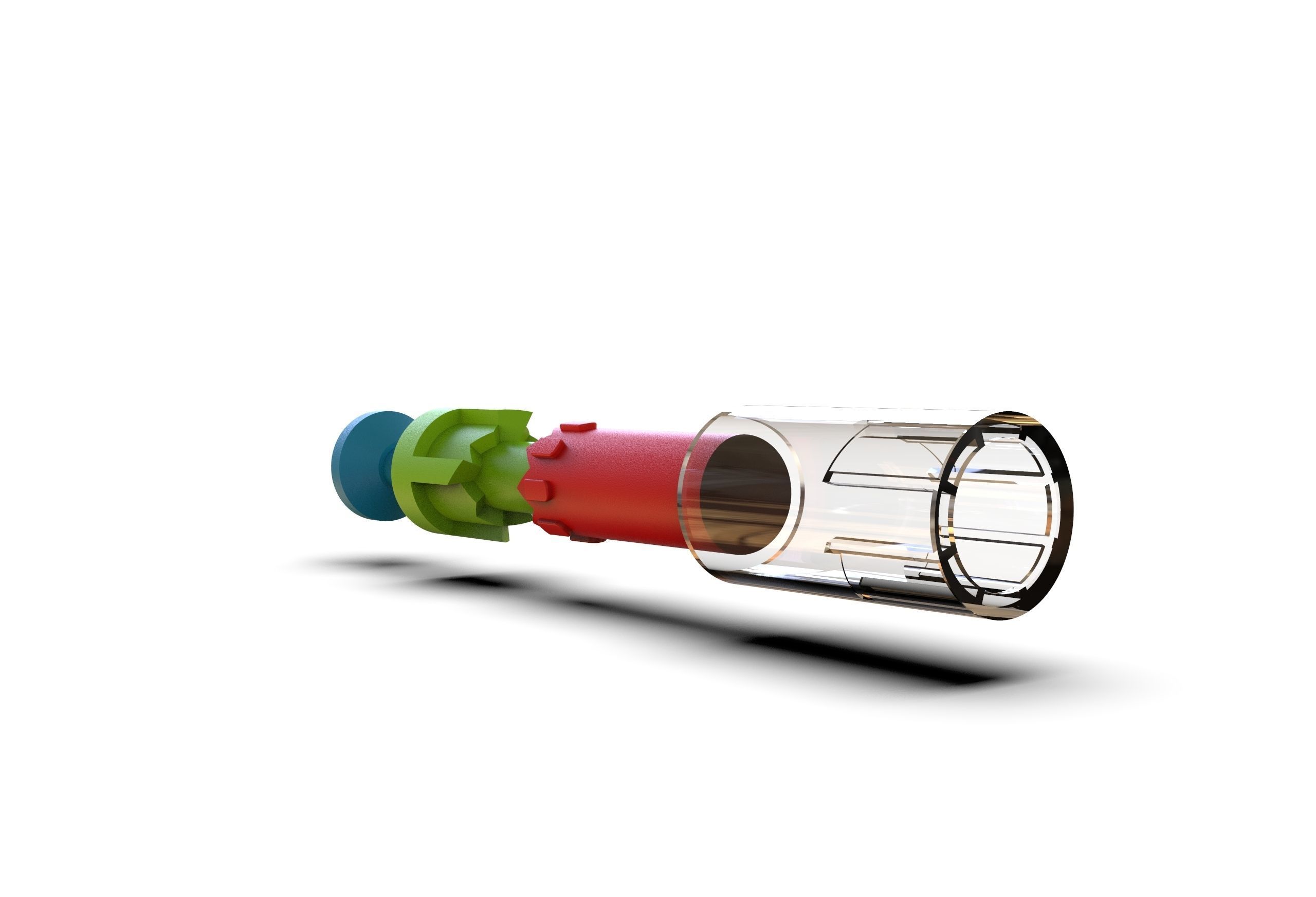 clicking pen mechanism 3D model_7