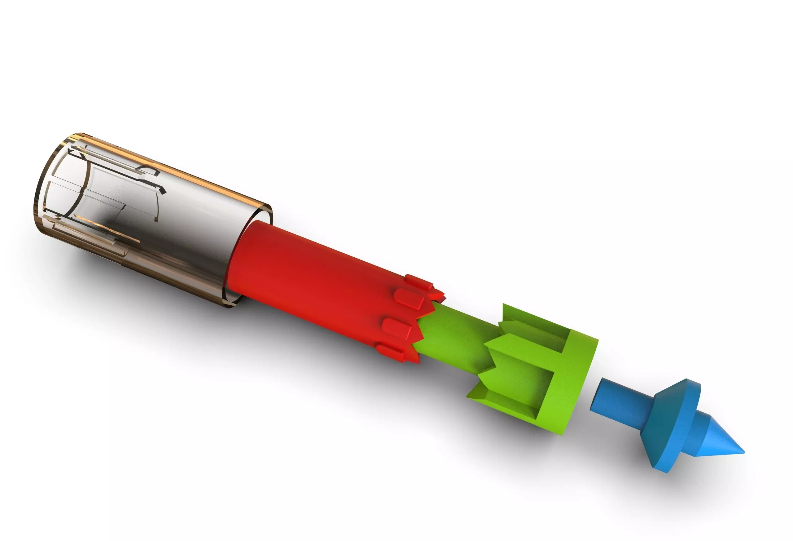 clicking pen mechanism 3D model_0