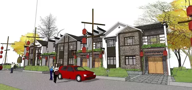 Bed and Breakfast - architecture along street 02