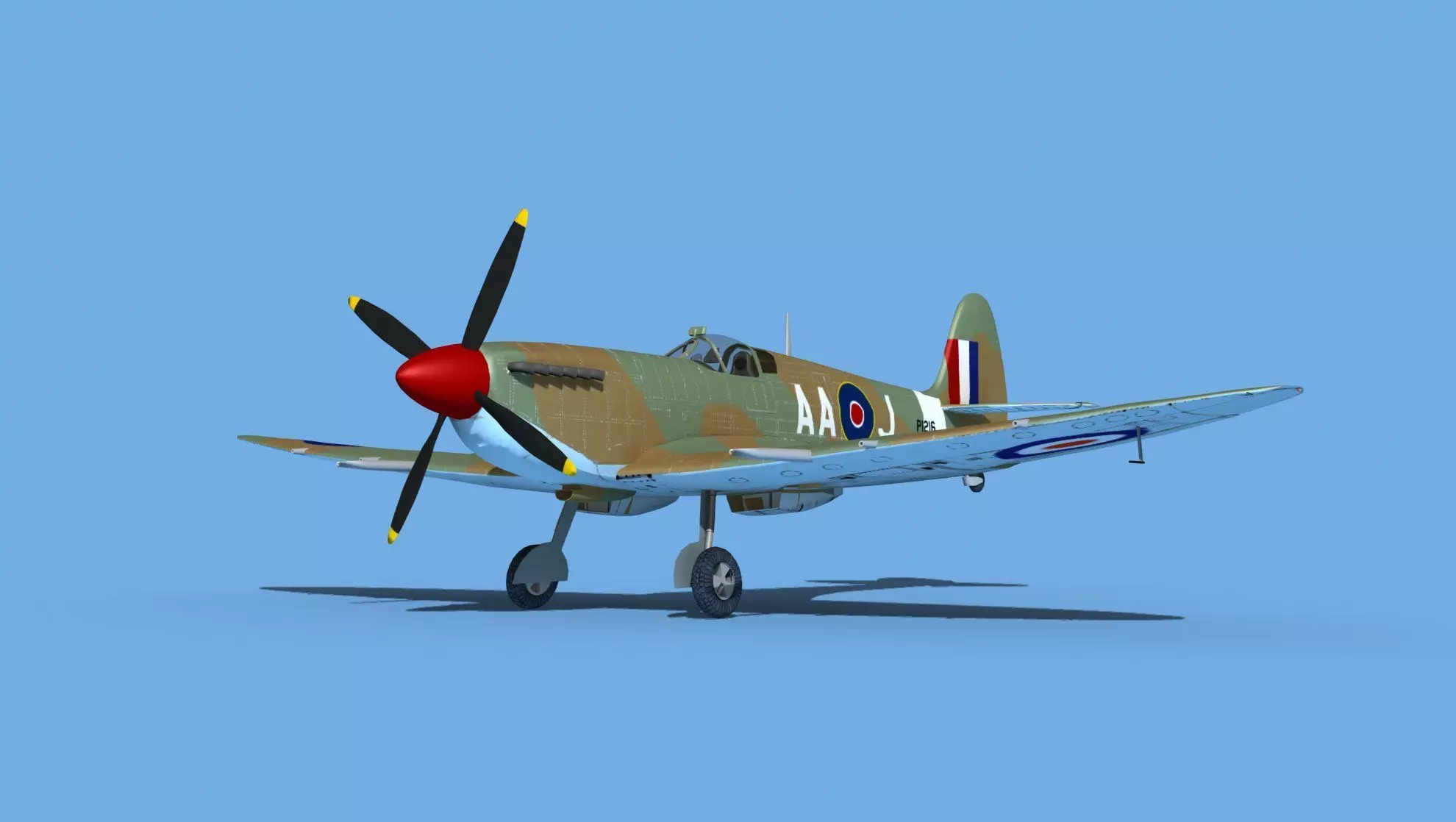 Supermarine Spitfire Mk IXb V08 3D model
