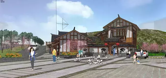 Bed and Breakfast - Chinese courtyard building