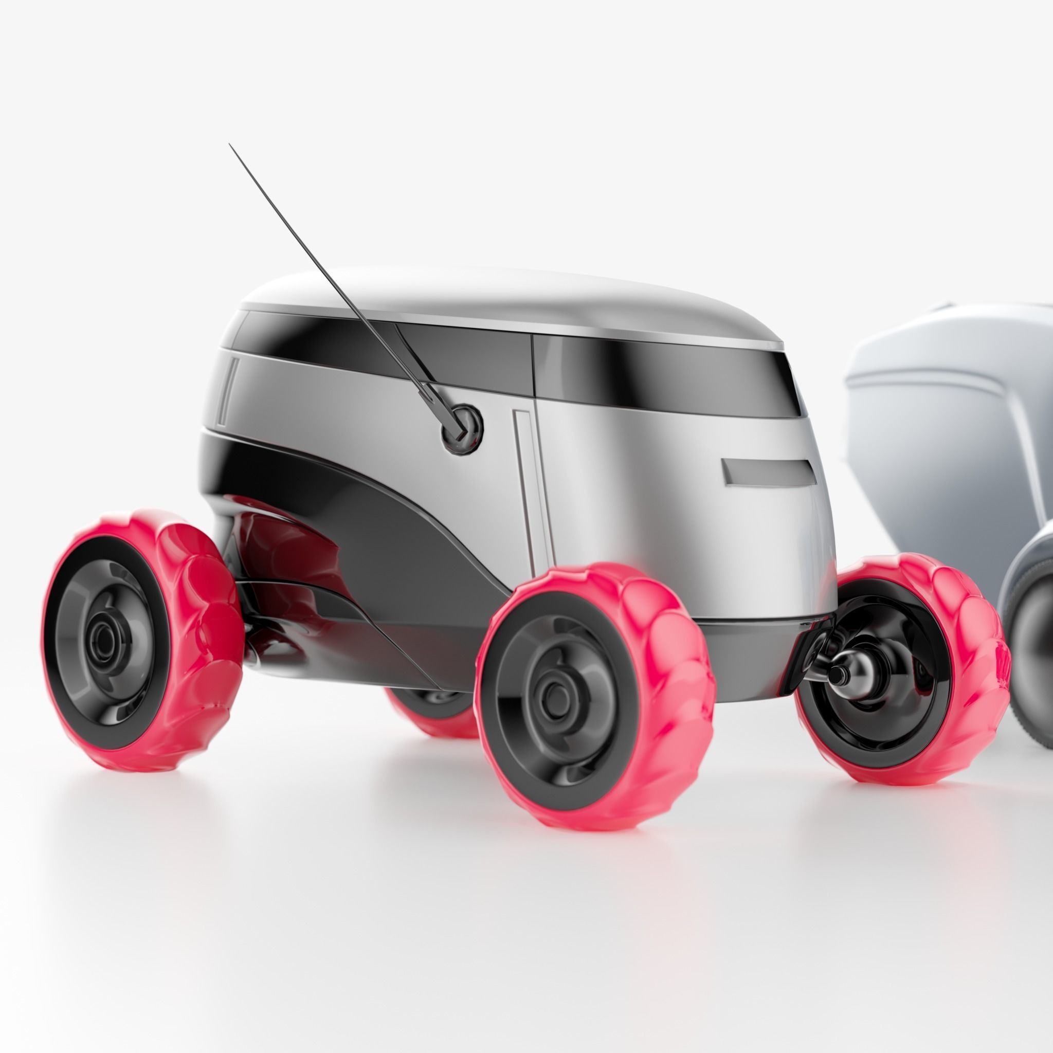 Delivery robots pack 4-in-1 3D model_9