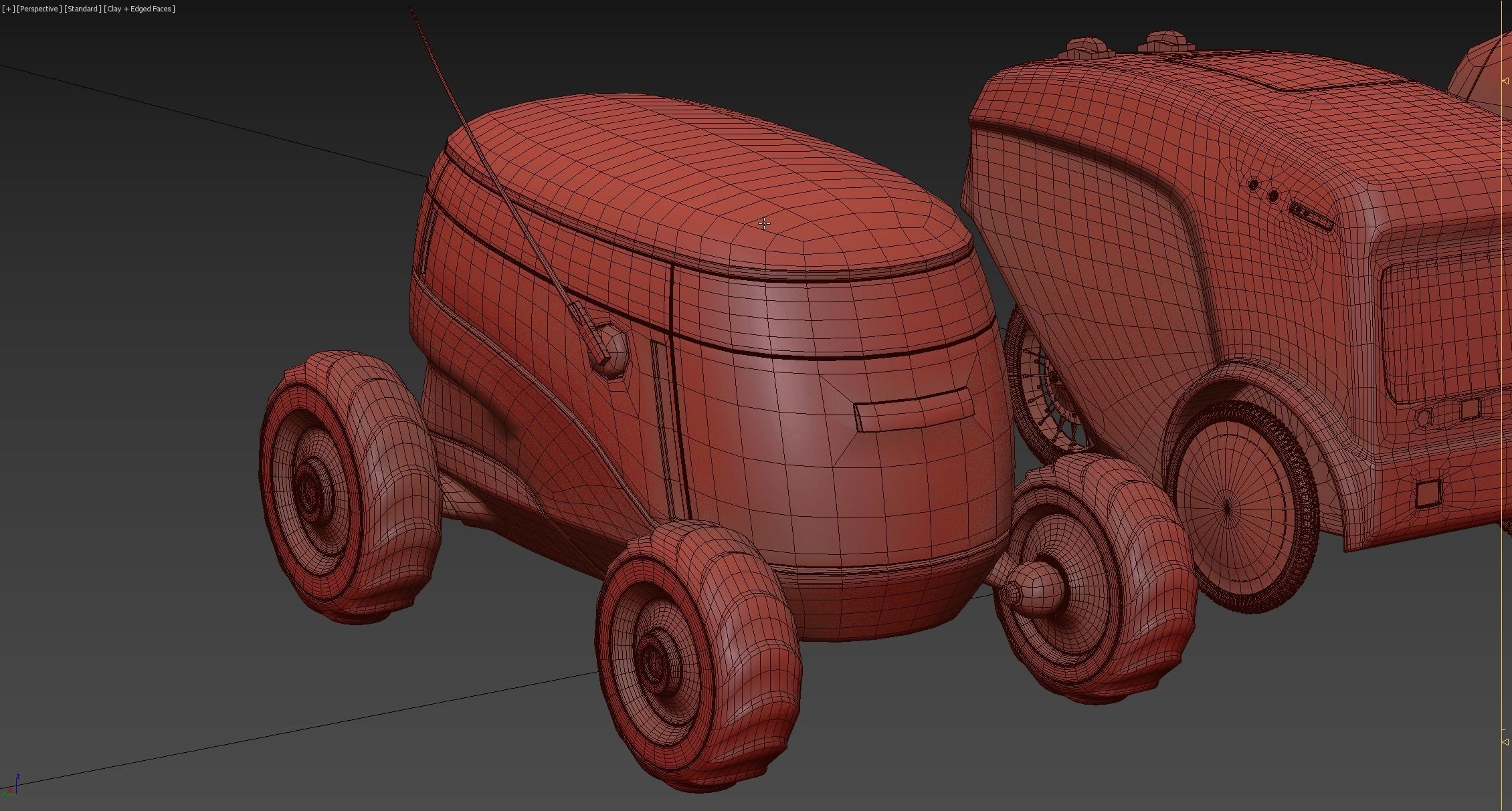 Delivery robots pack 4-in-1 3D model_12