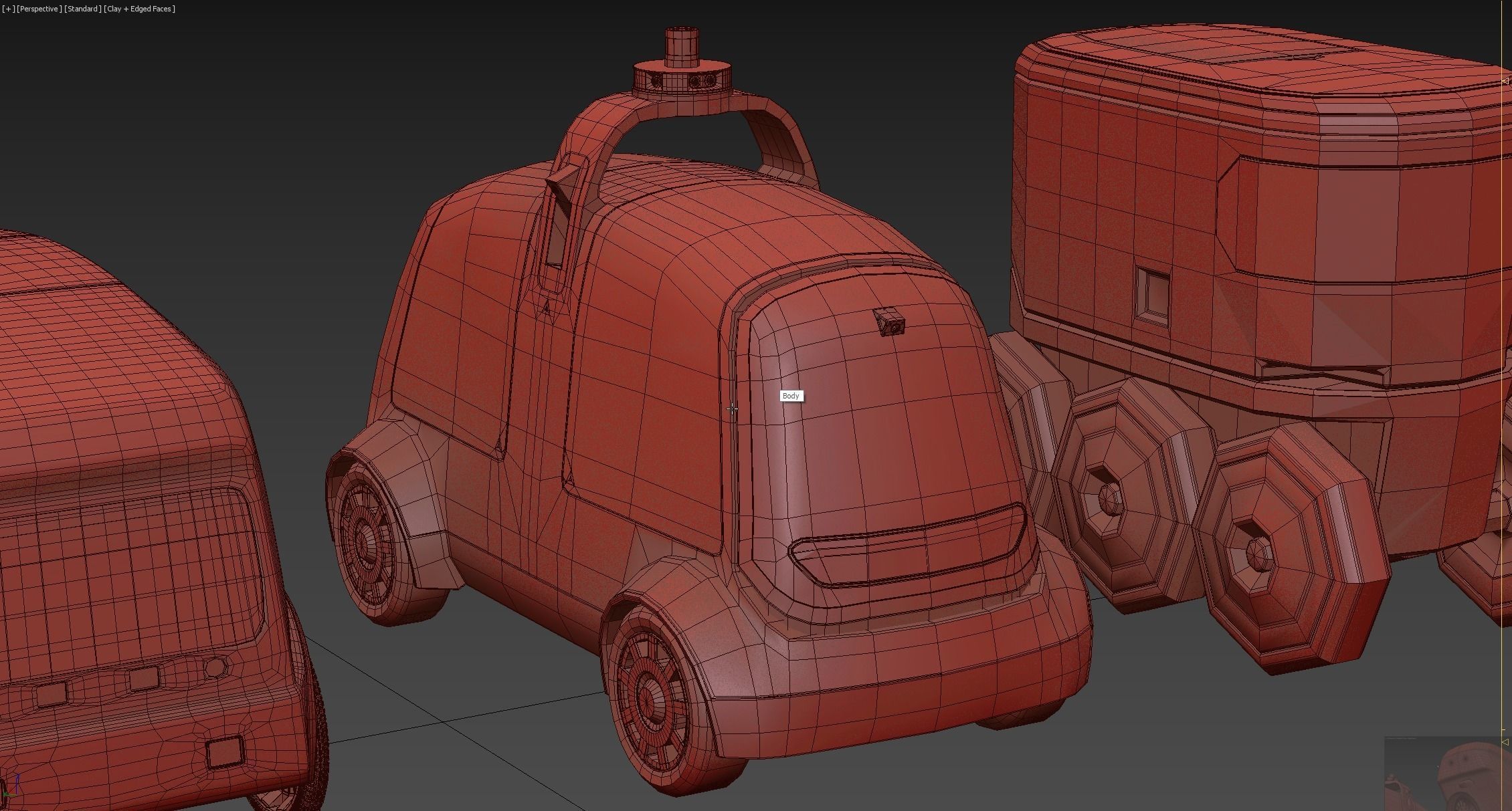 Delivery robots pack 4-in-1 3D model_14