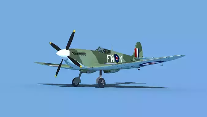 Supermarine Spitfire Mk IXb V09 3D model