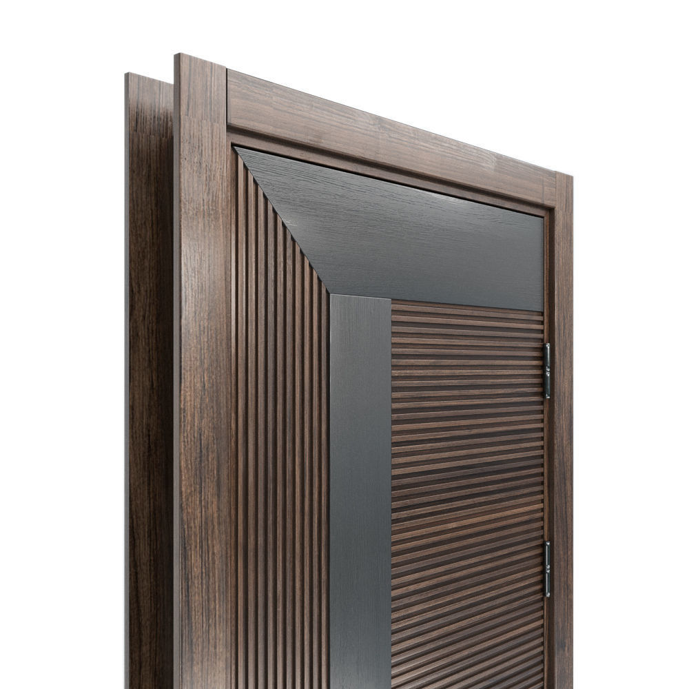STEEL BENT DOOR 3D model_2