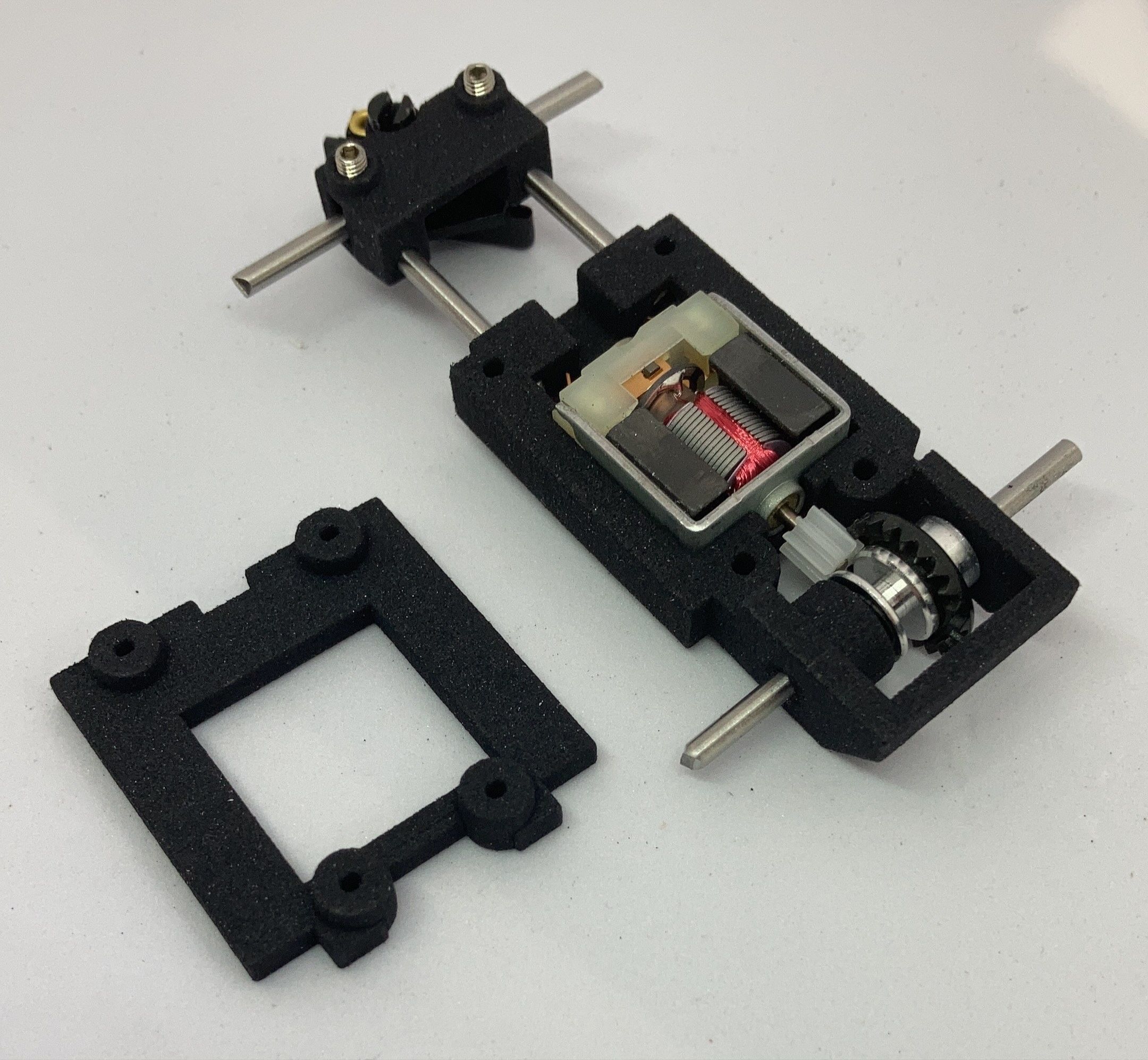 adjustable slot car chassis 3D print model_9