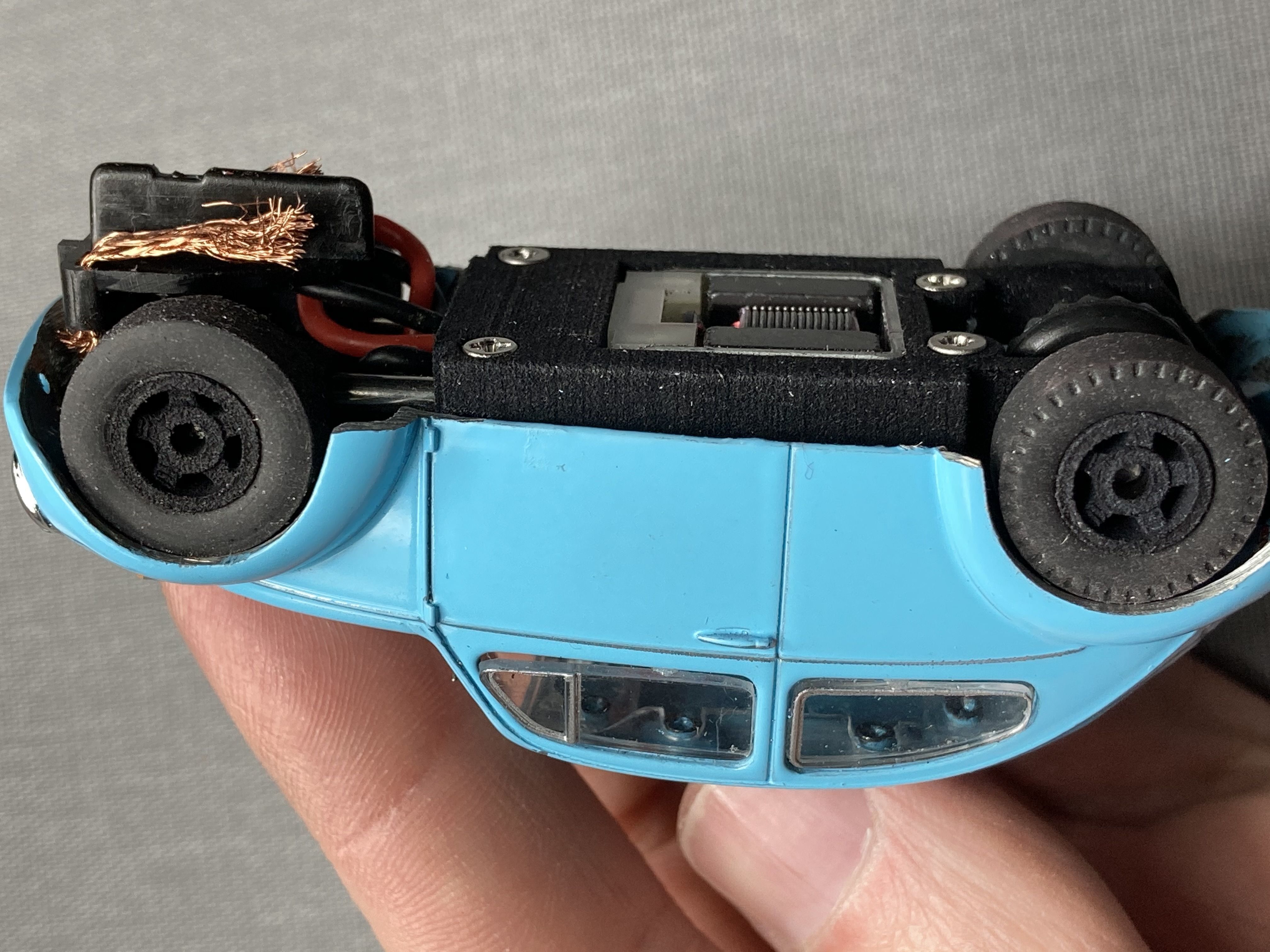 adjustable slot car chassis 3D print model_4