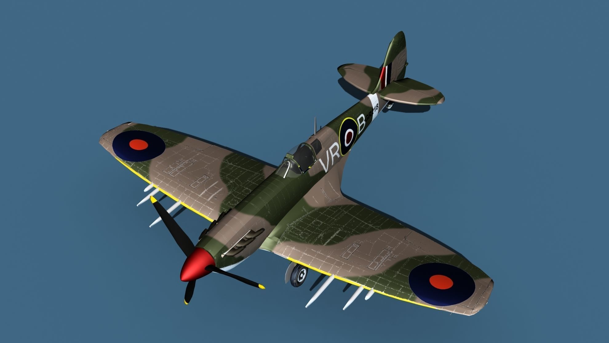 Supermarine Spitfire Mk5C V03 RAF 3D model_11
