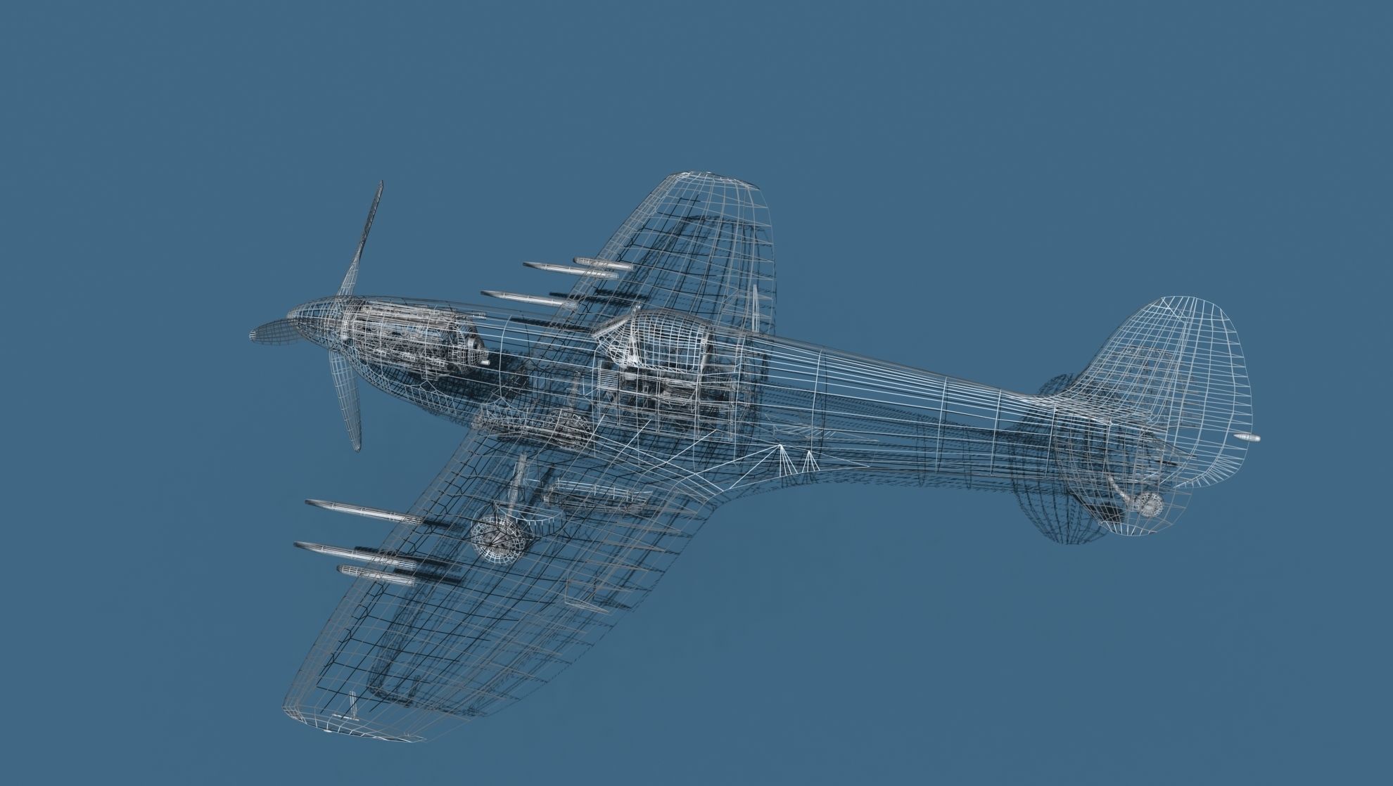 Supermarine Spitfire Mk5C V03 RAF 3D model_16