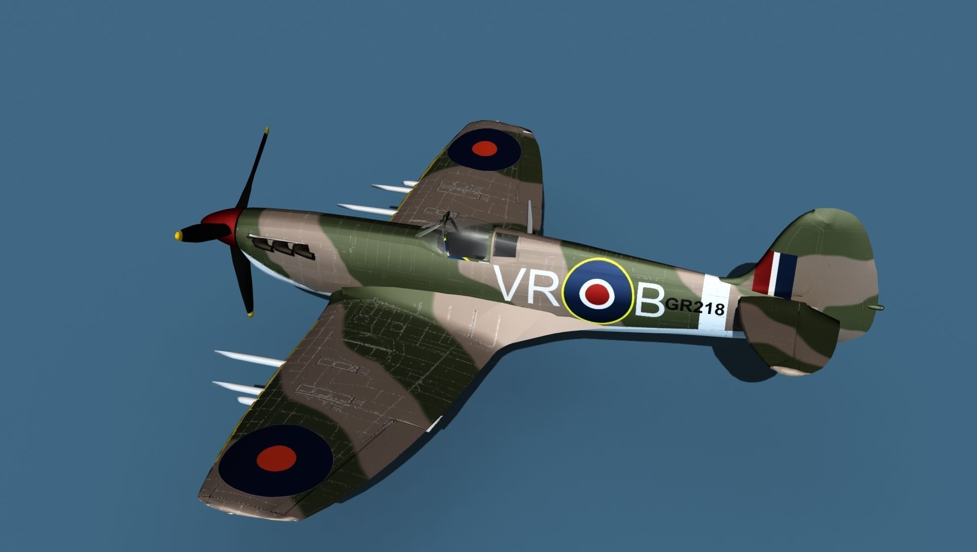 Supermarine Spitfire Mk5C V03 RAF 3D model_9