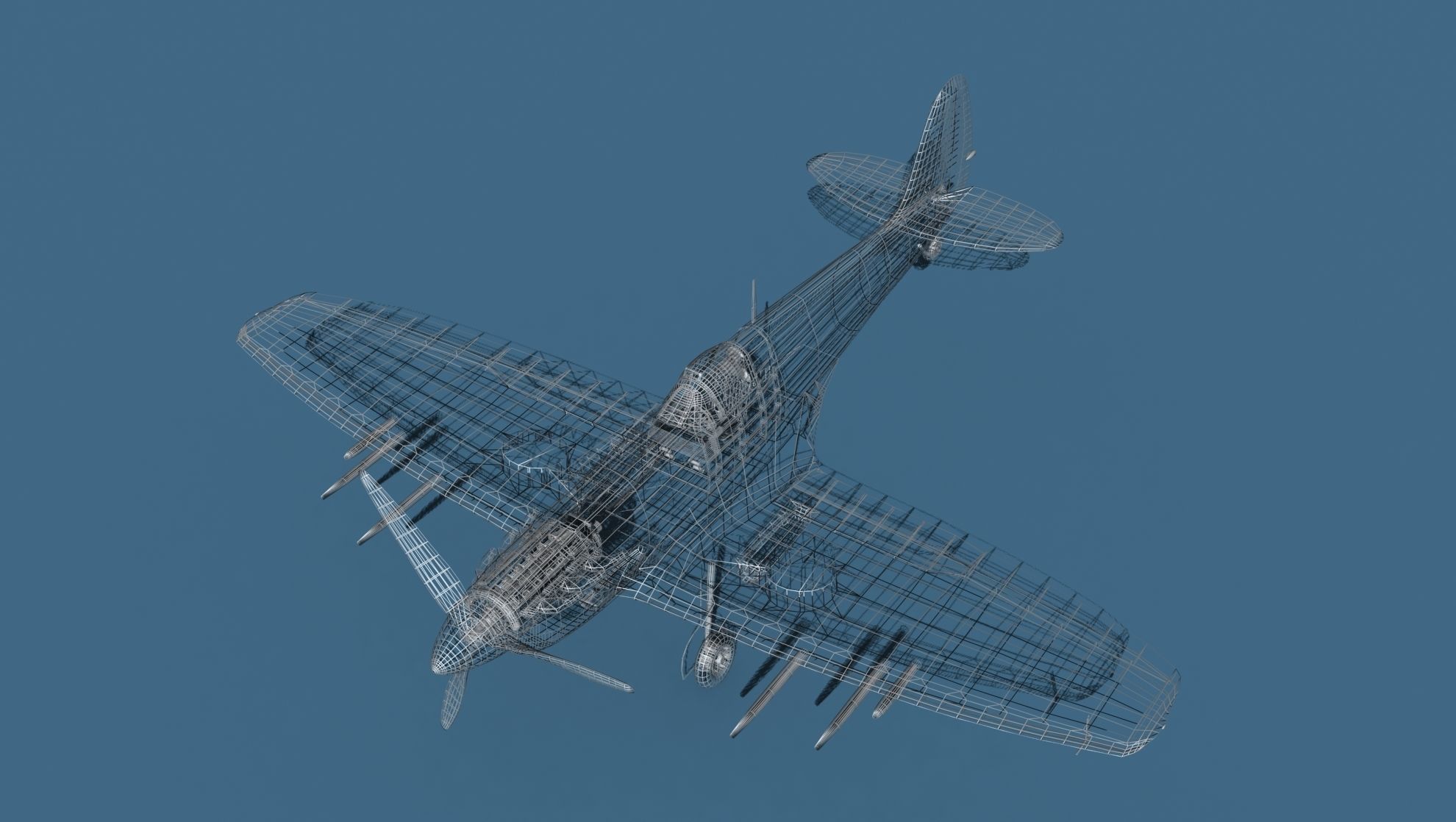 Supermarine Spitfire Mk5C V03 RAF 3D model_17