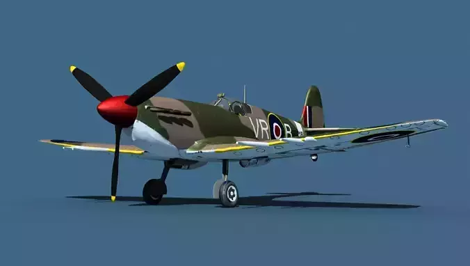 Supermarine Spitfire Mk5C V03 RAF 3D model