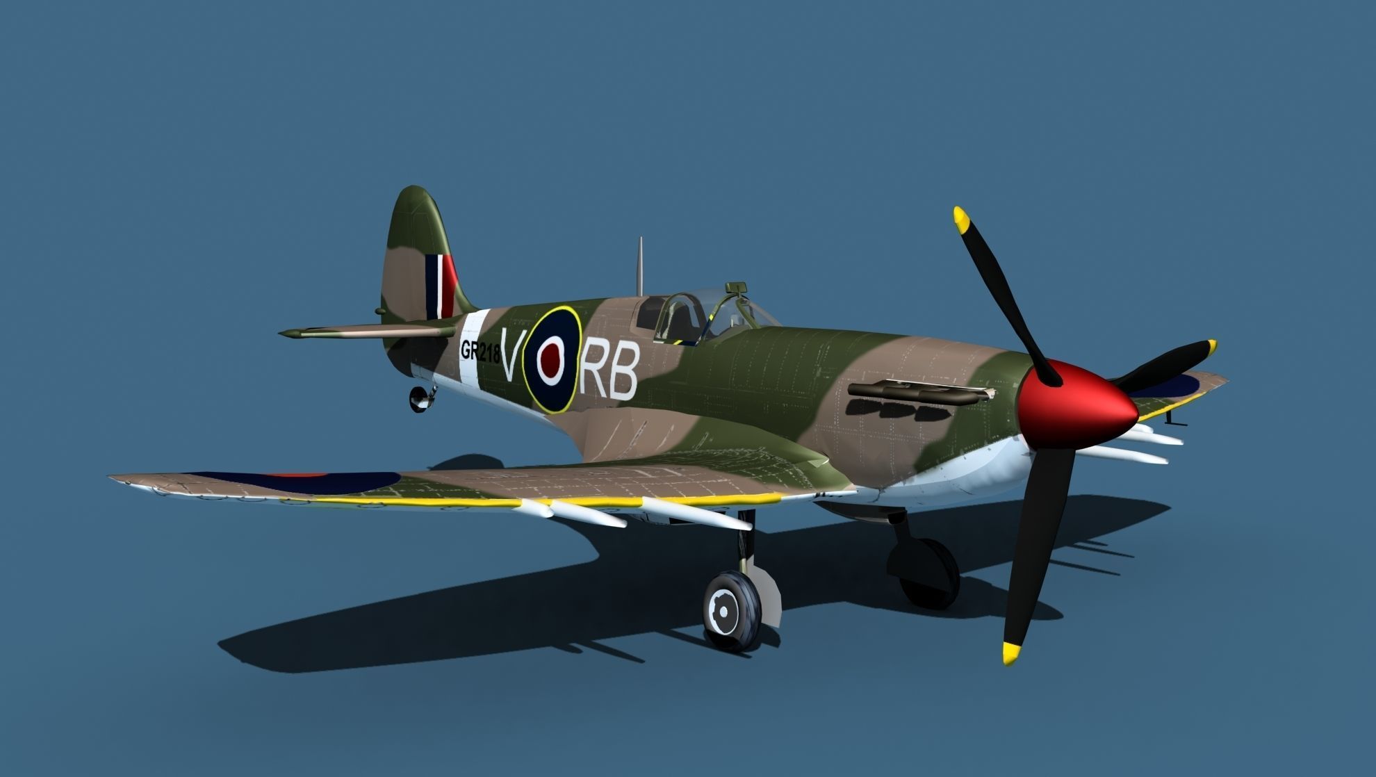 Supermarine Spitfire Mk5C V03 RAF 3D model_3