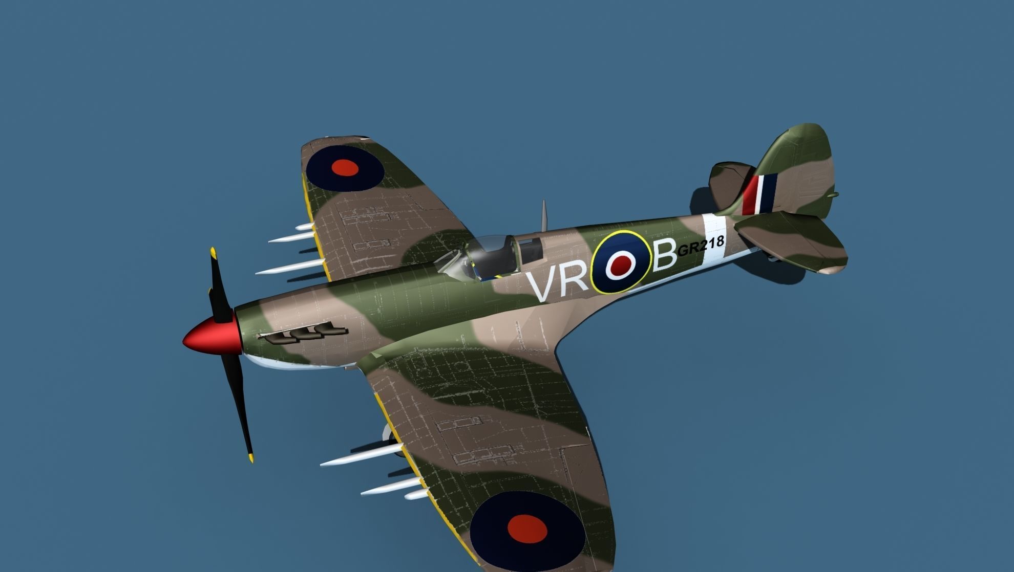 Supermarine Spitfire Mk5C V03 RAF 3D model_10