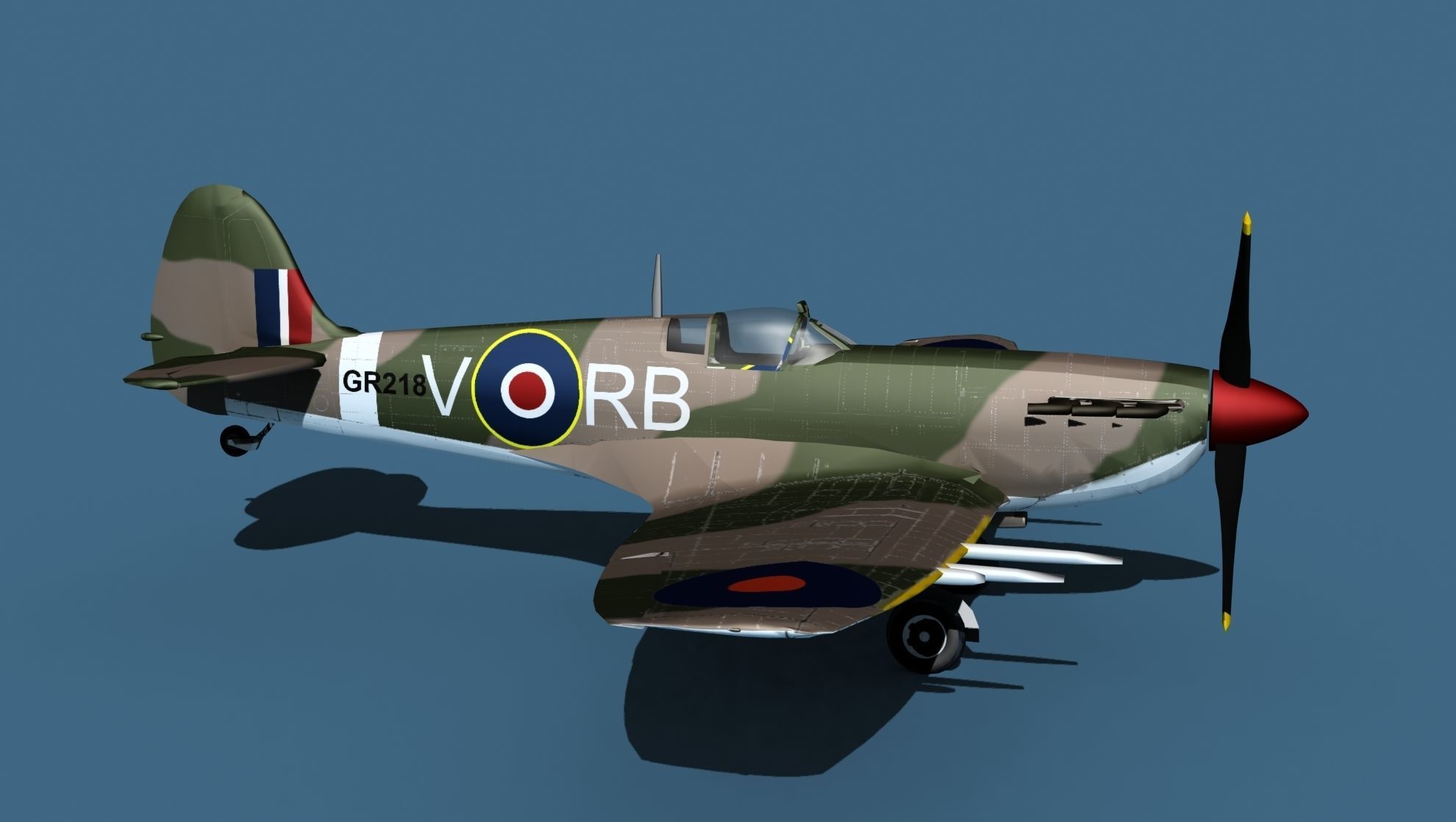 Supermarine Spitfire Mk5C V03 RAF 3D model_4