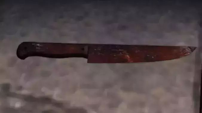 rusty knife 3D model