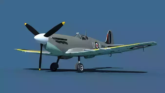 Supermarine Spitfire Mk5C V05 RAF 3D model