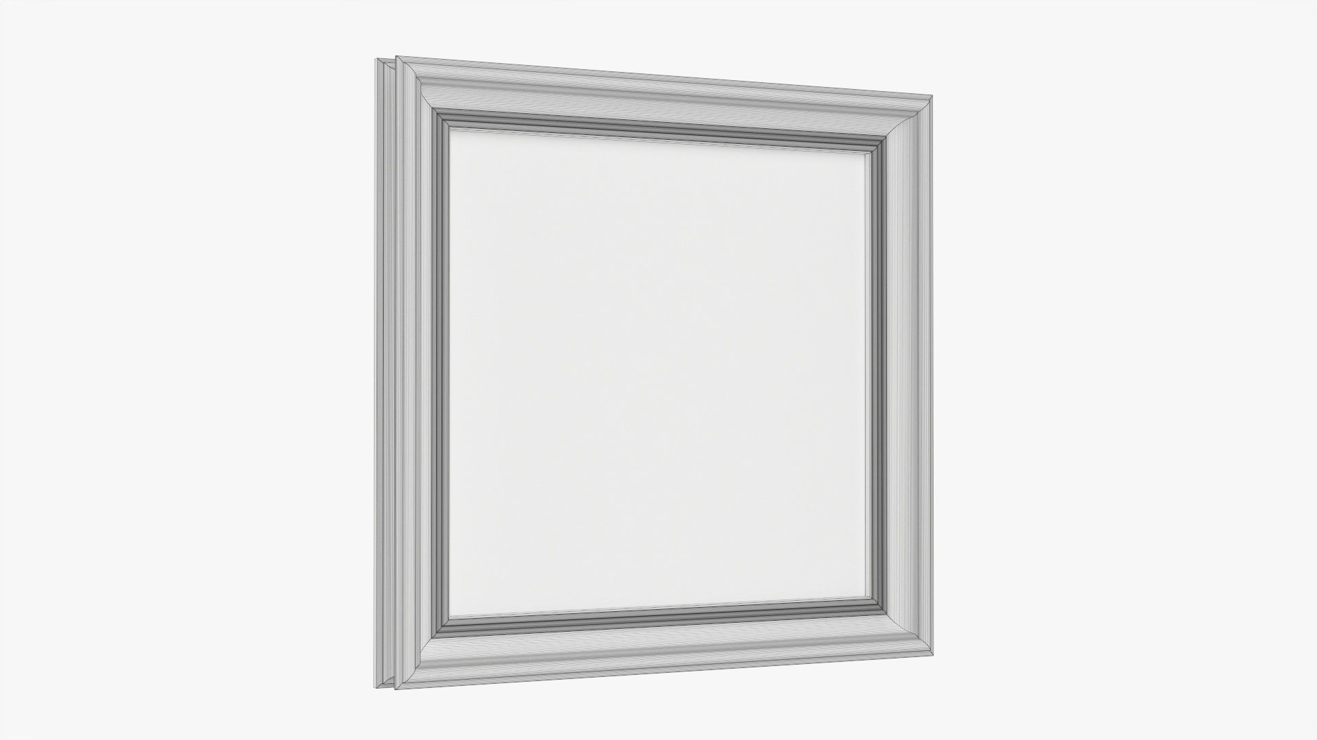 Frame square with picture 01 3D model_6
