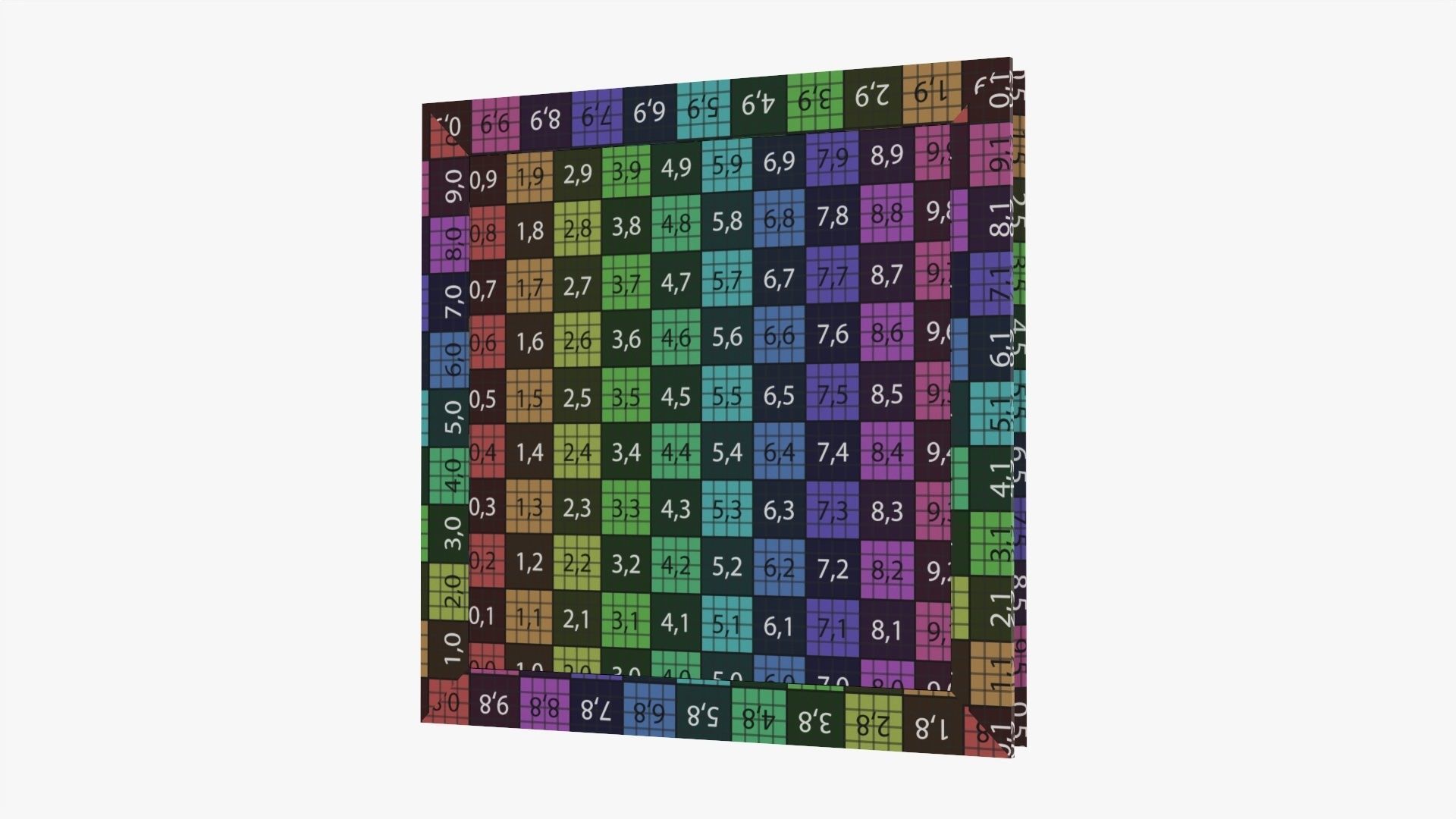 Frame square with picture 01 3D model_13