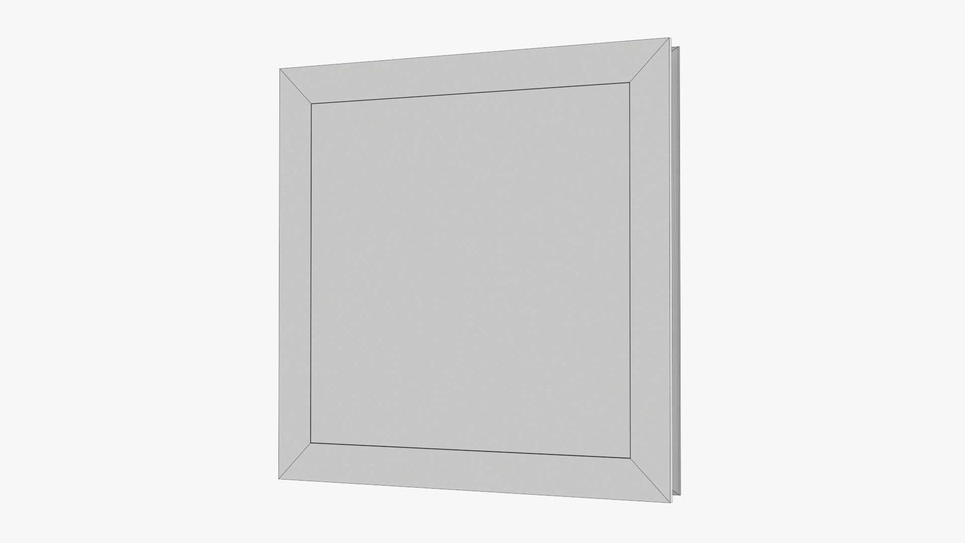 Frame square with picture 01 3D model_7