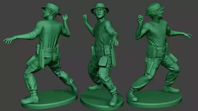Modern Jungle Soldier Grenade MJS1 3D print model