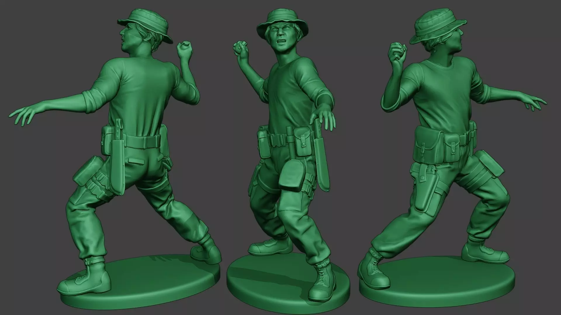 Modern Jungle Soldier Grenade MJS1 3D print model
