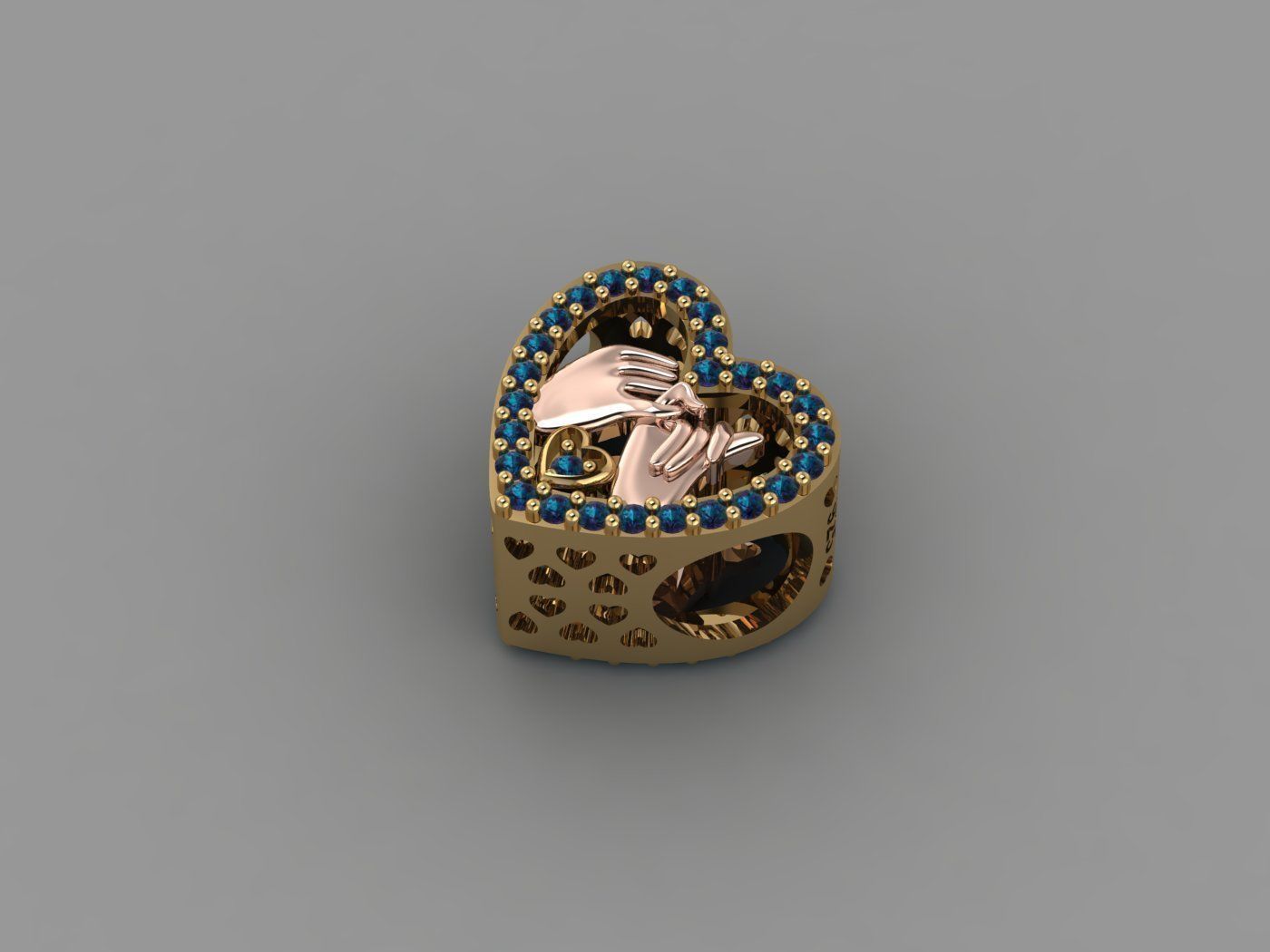 Pandora - Charm 3D print model_5