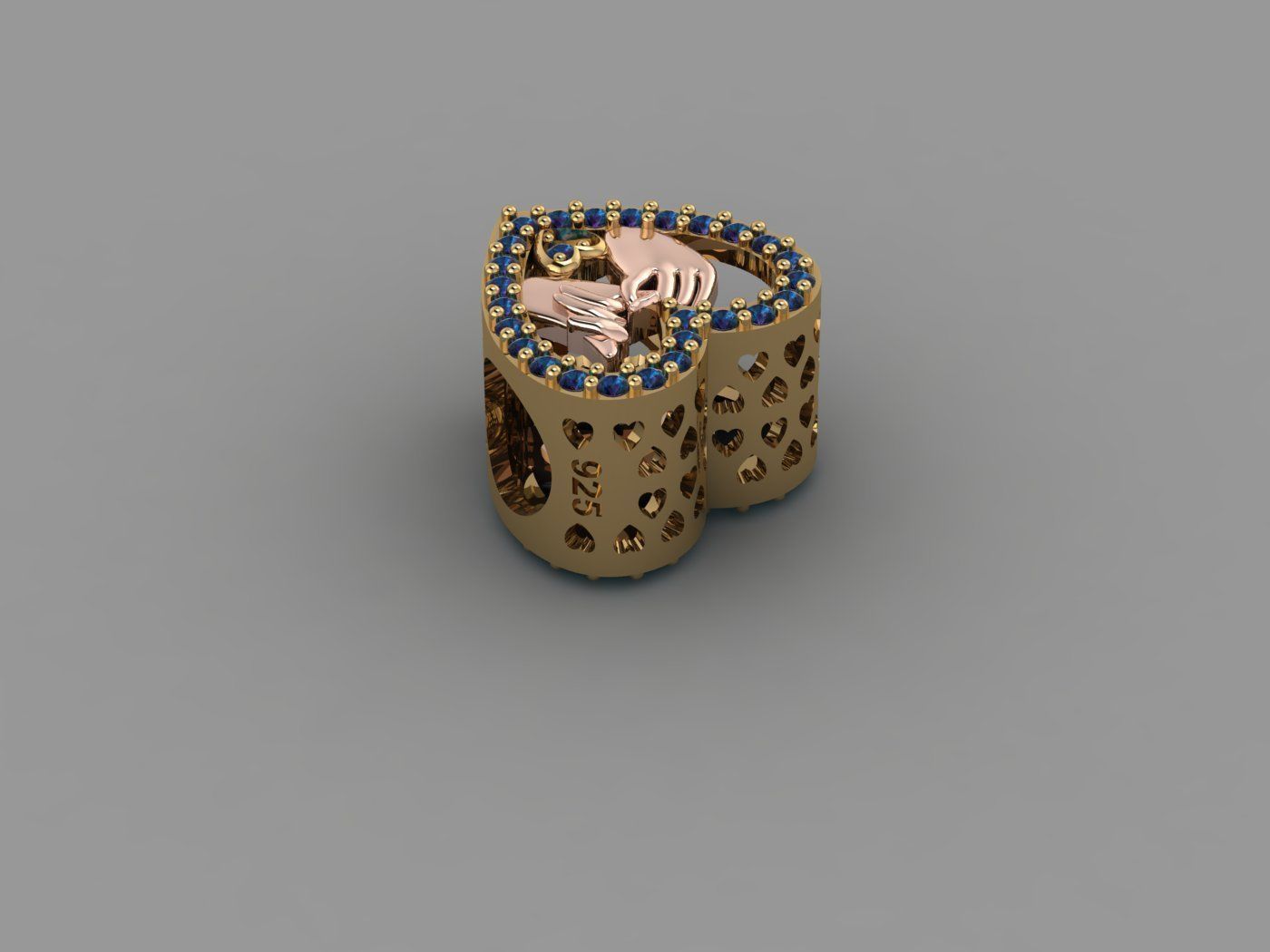 Pandora - Charm 3D print model_3