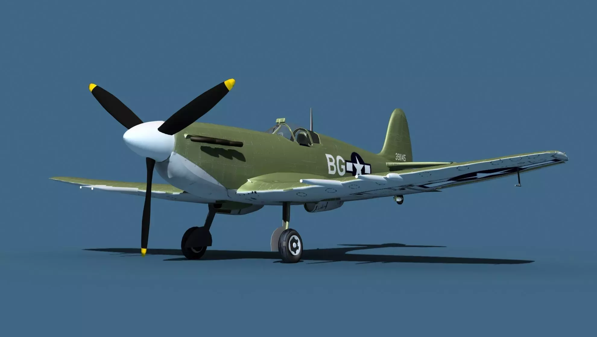 Supermarine Spitfire Mk5C V09 USAAF 3D model