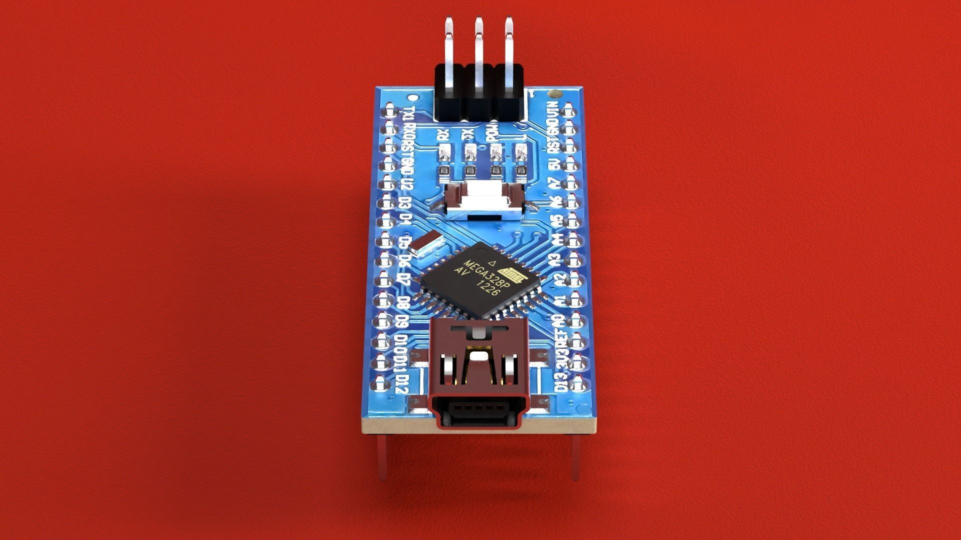 Arduino Nano 3D model_3
