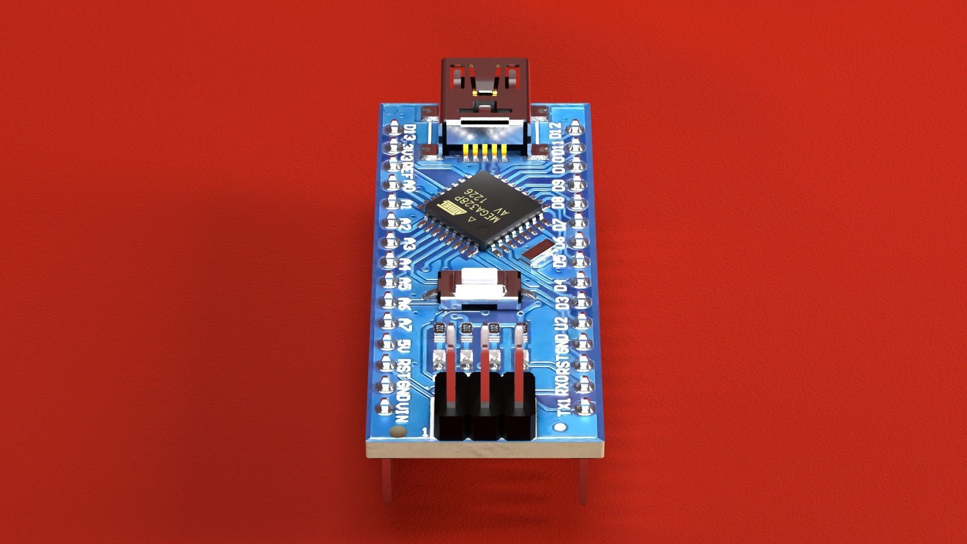 Arduino Nano 3D model_7
