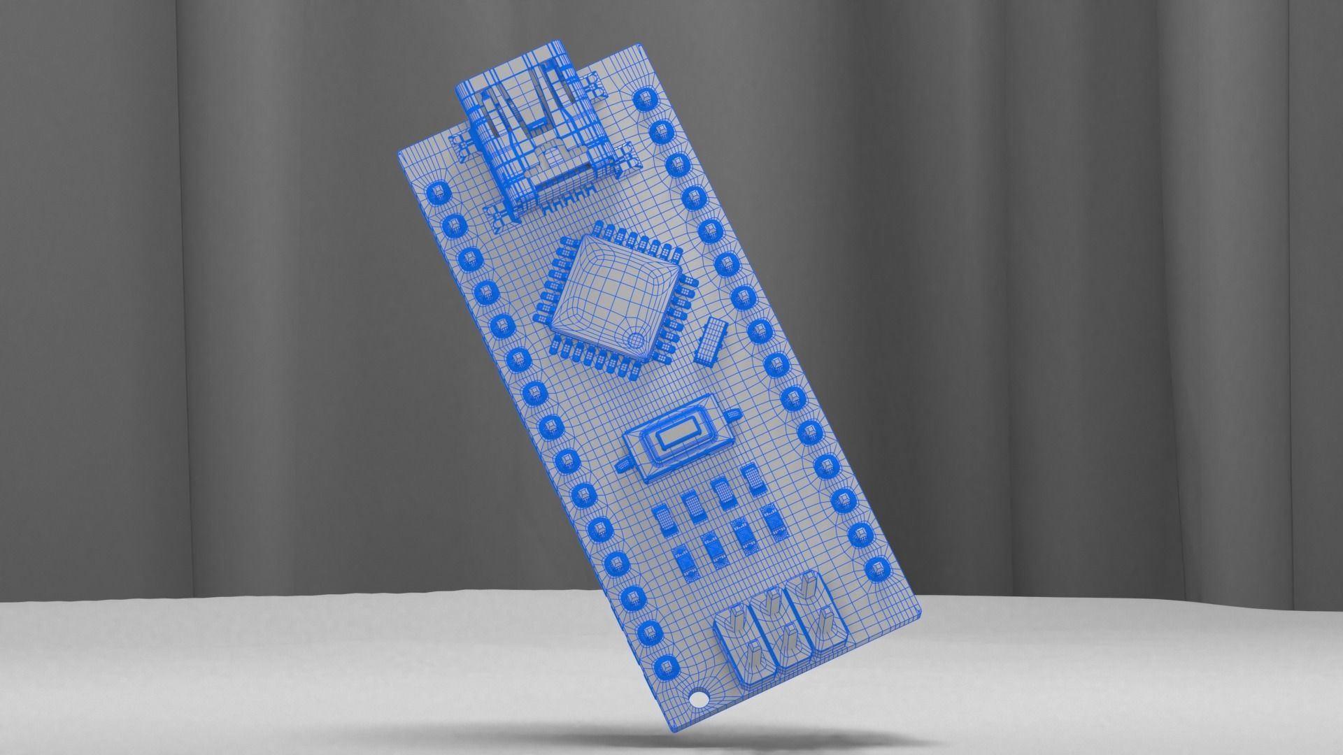 Arduino Nano 3D model_12