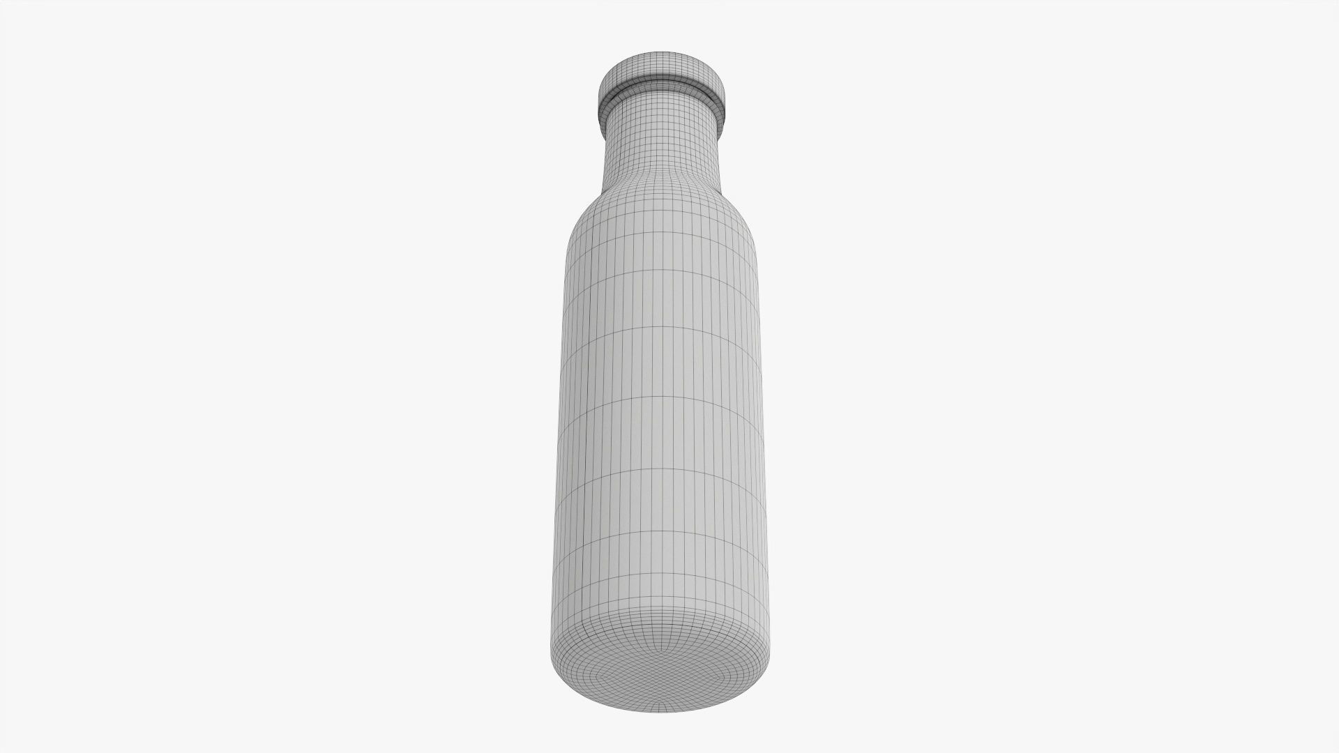 Barbecue sauce in glass bottle 06 3D model_6