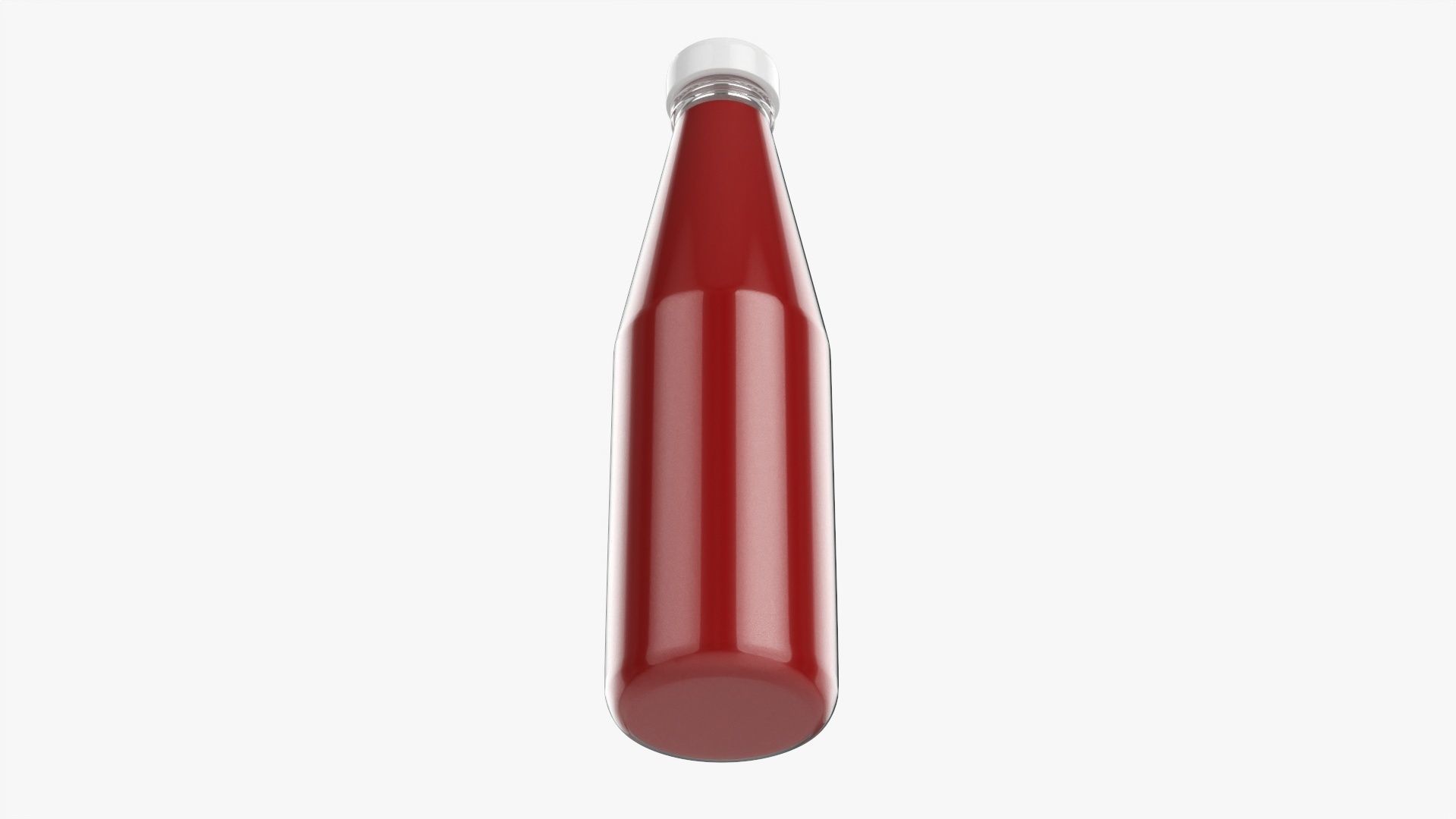 Barbecue sauce in glass bottle 10 3D model_2