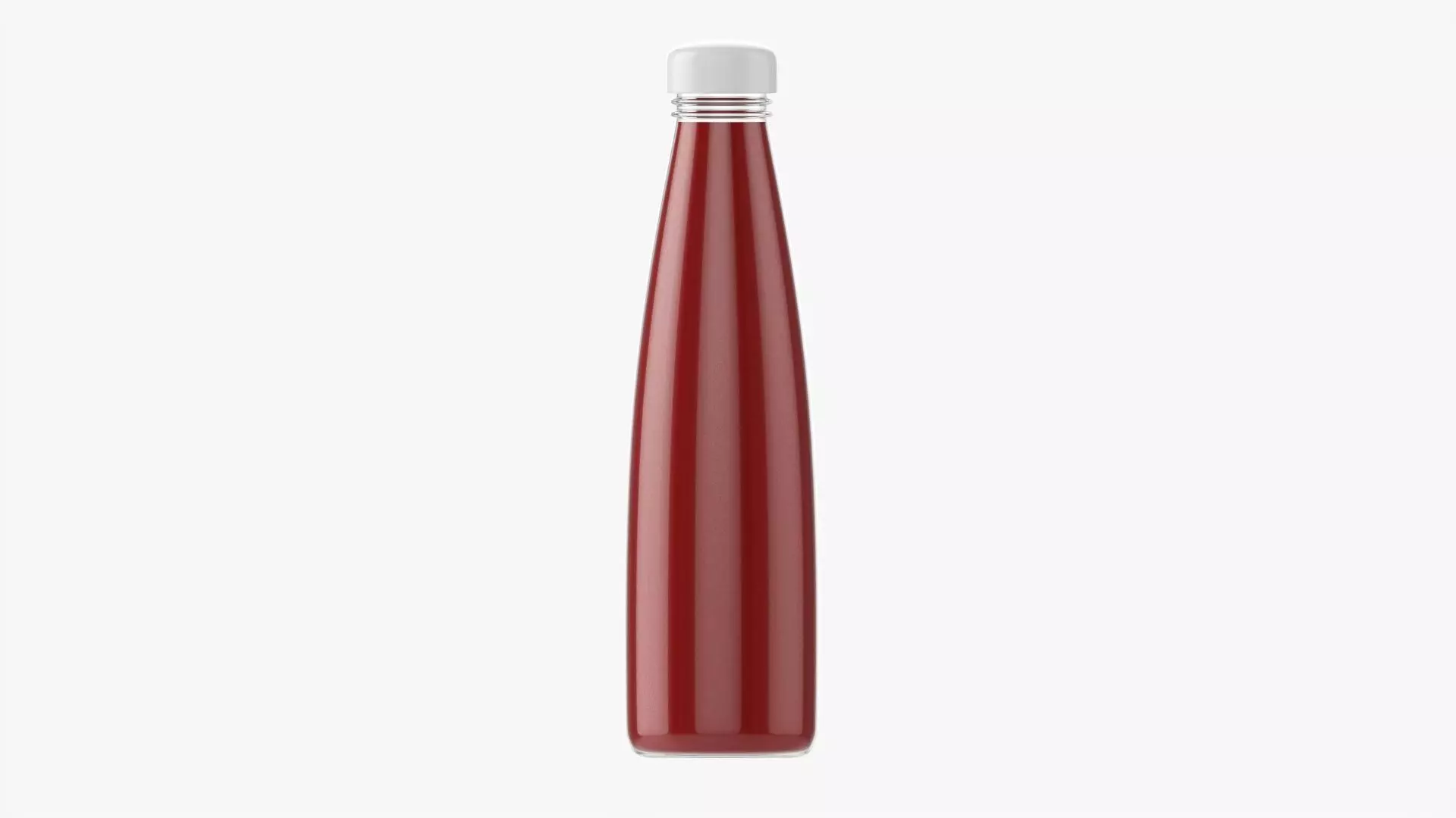 Barbecue sauce in glass bottle 11 3D model_0