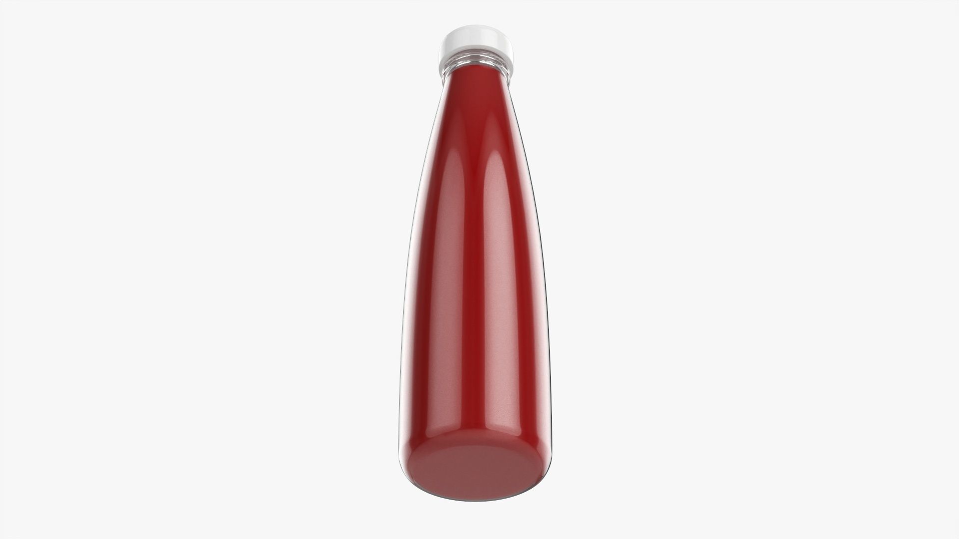 Barbecue sauce in glass bottle 11 3D model_2