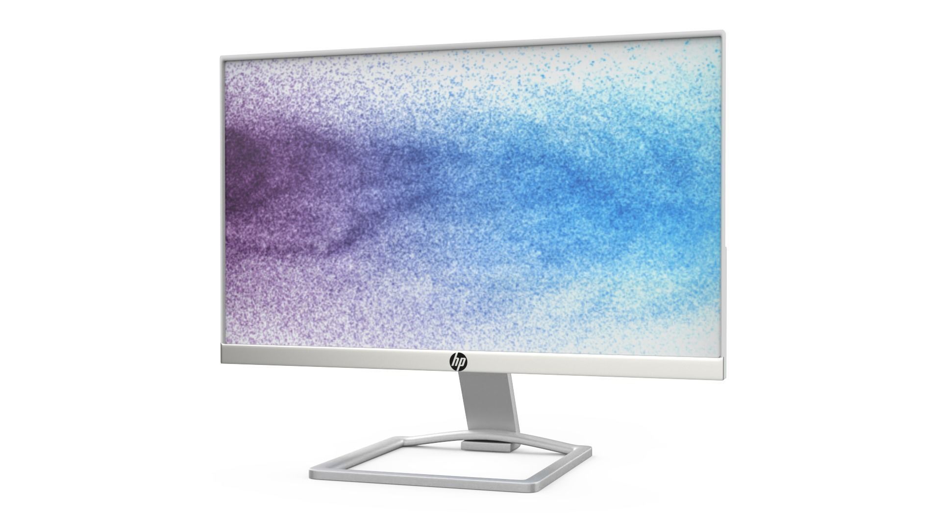 HP MONITOR Low-poly 3D model_3