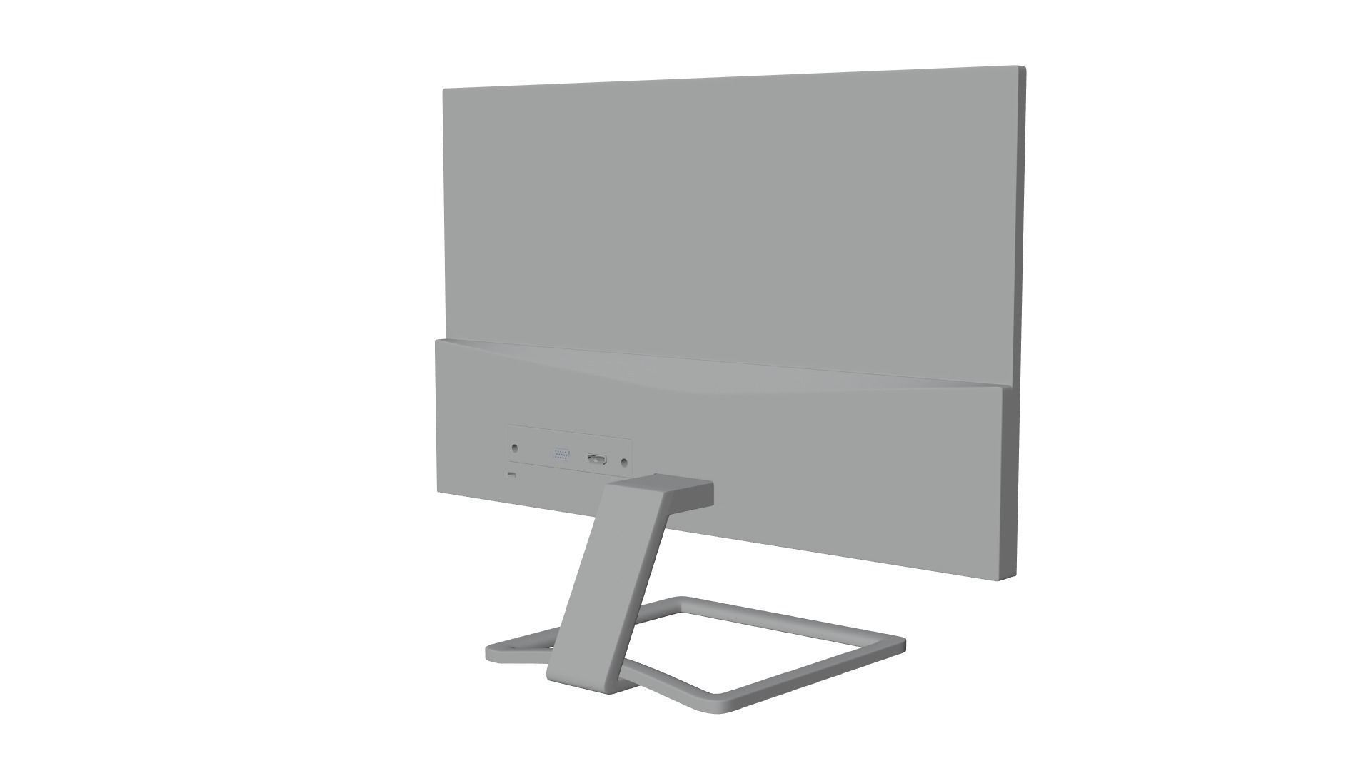 HP MONITOR Low-poly 3D model_5