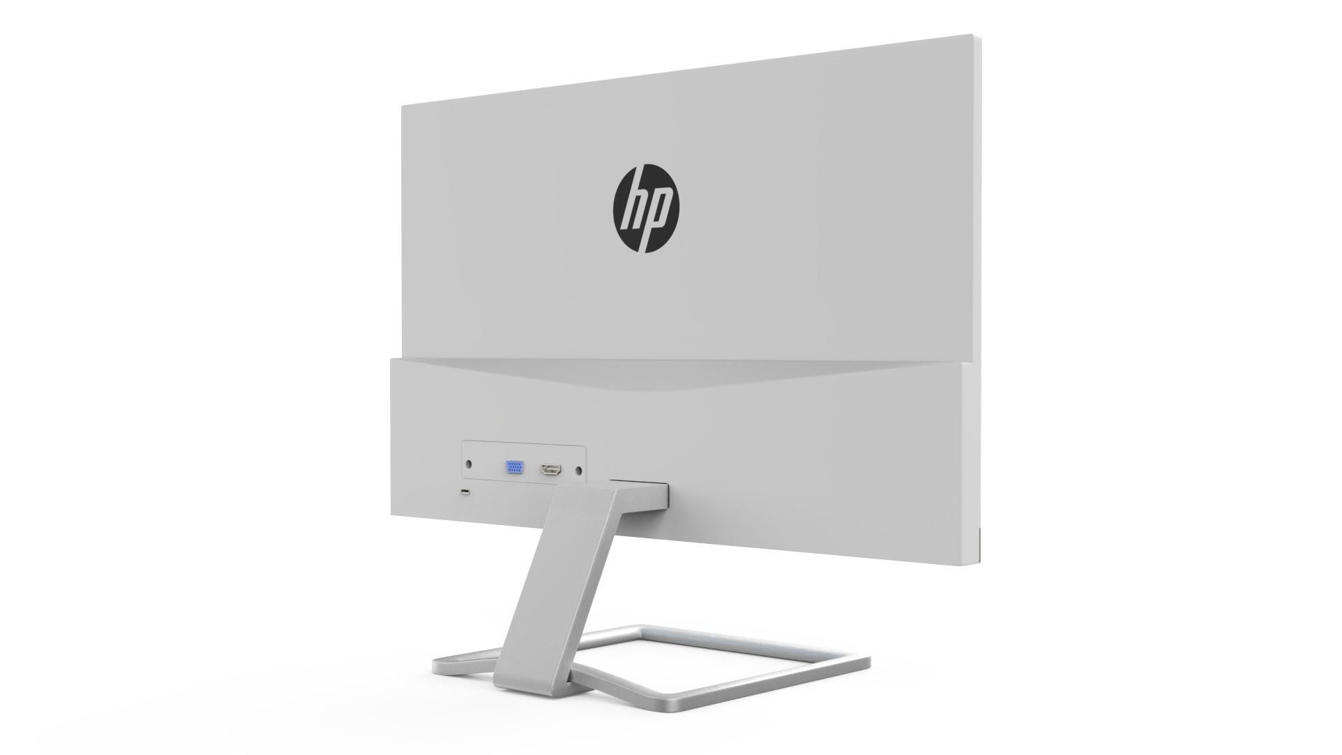 HP MONITOR Low-poly 3D model_1