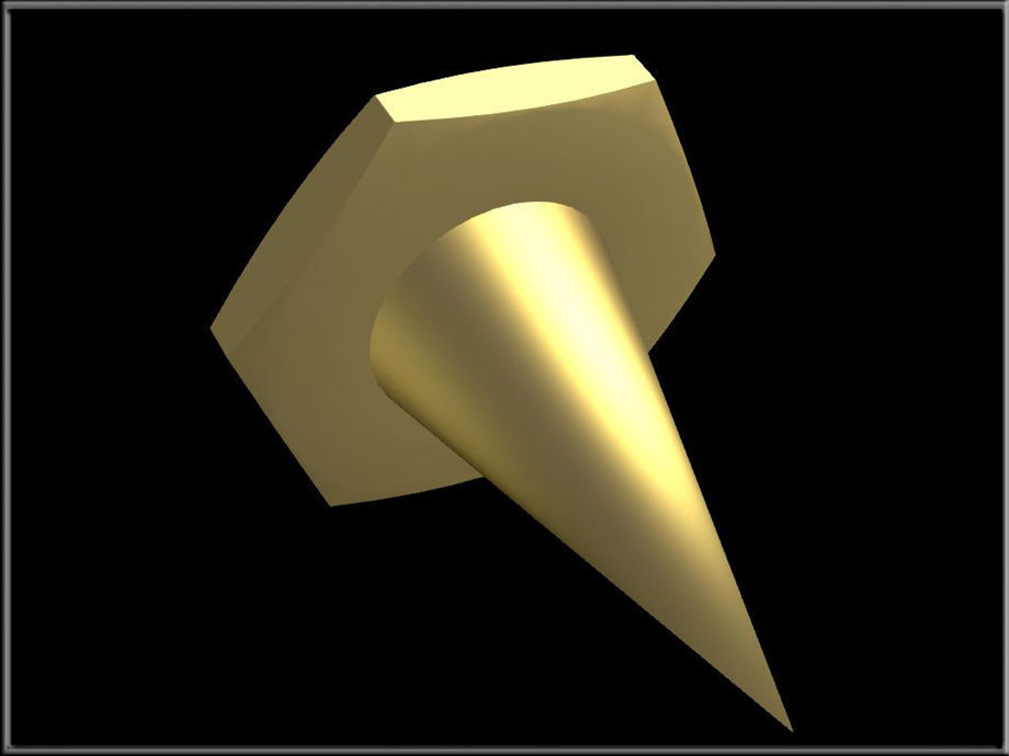 Thumb Tack 02 Low-poly 3D model_2
