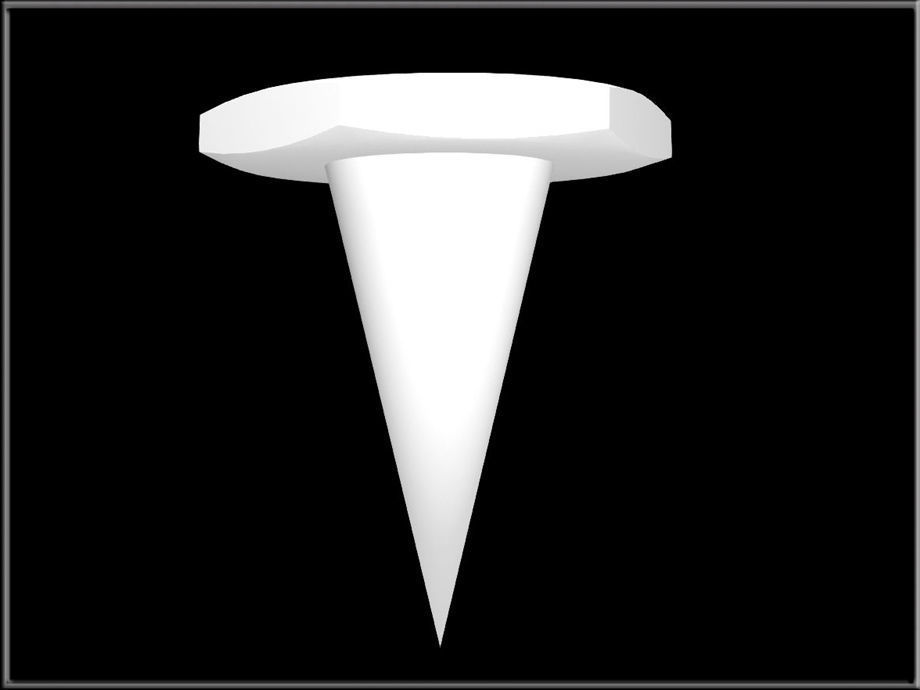 Thumb Tack 02 Low-poly 3D model_5