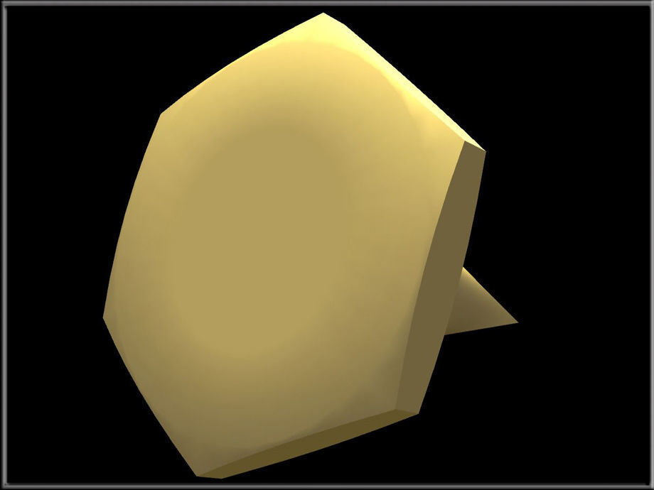 Thumb Tack 02 Low-poly 3D model_4