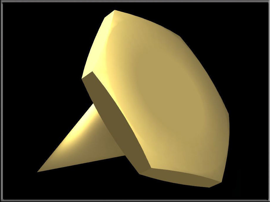 Thumb Tack 02 Low-poly 3D model_3